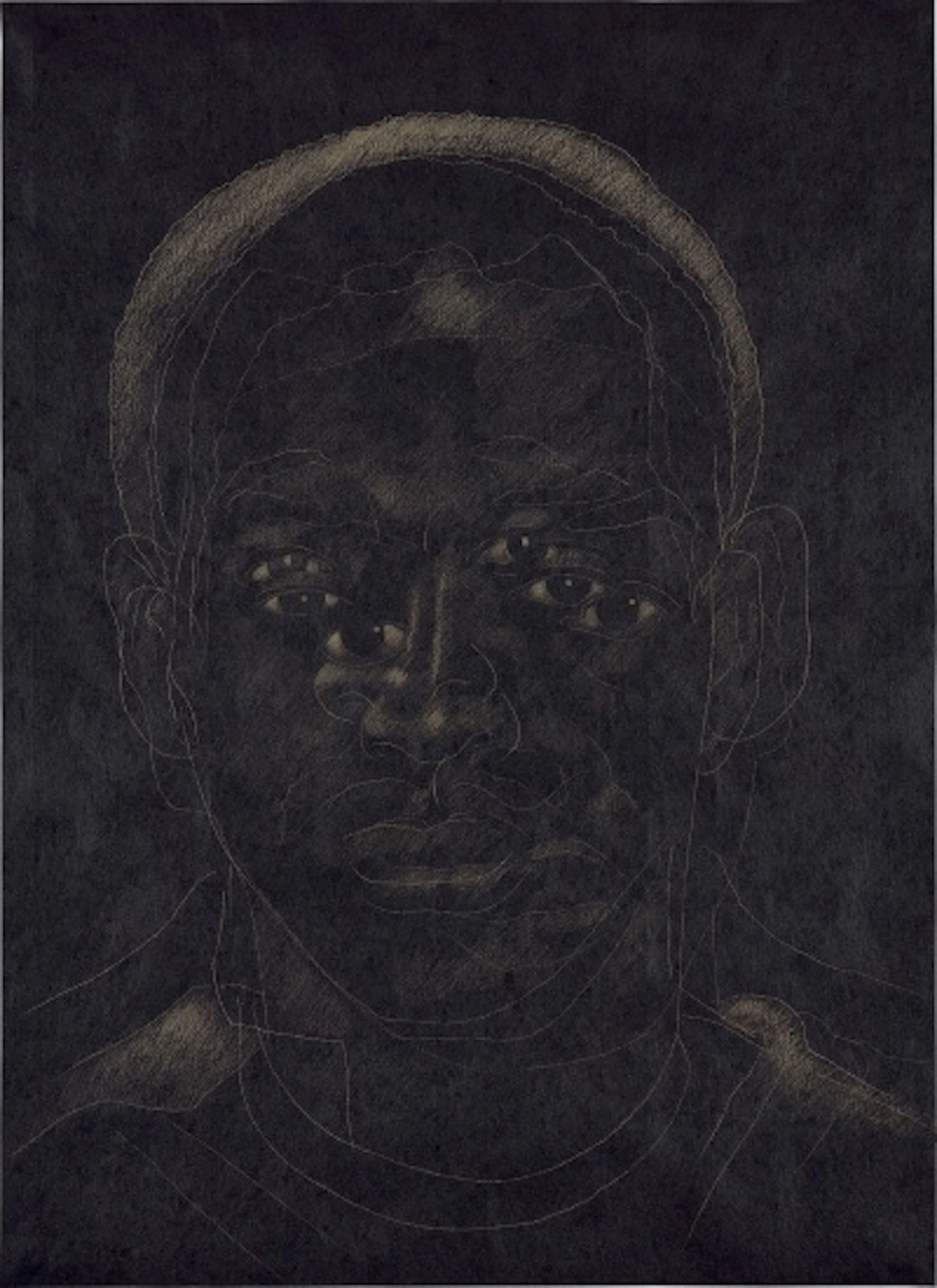 Titus Kaphar - The Jerome Project (Asphalt and Chalk) VIII