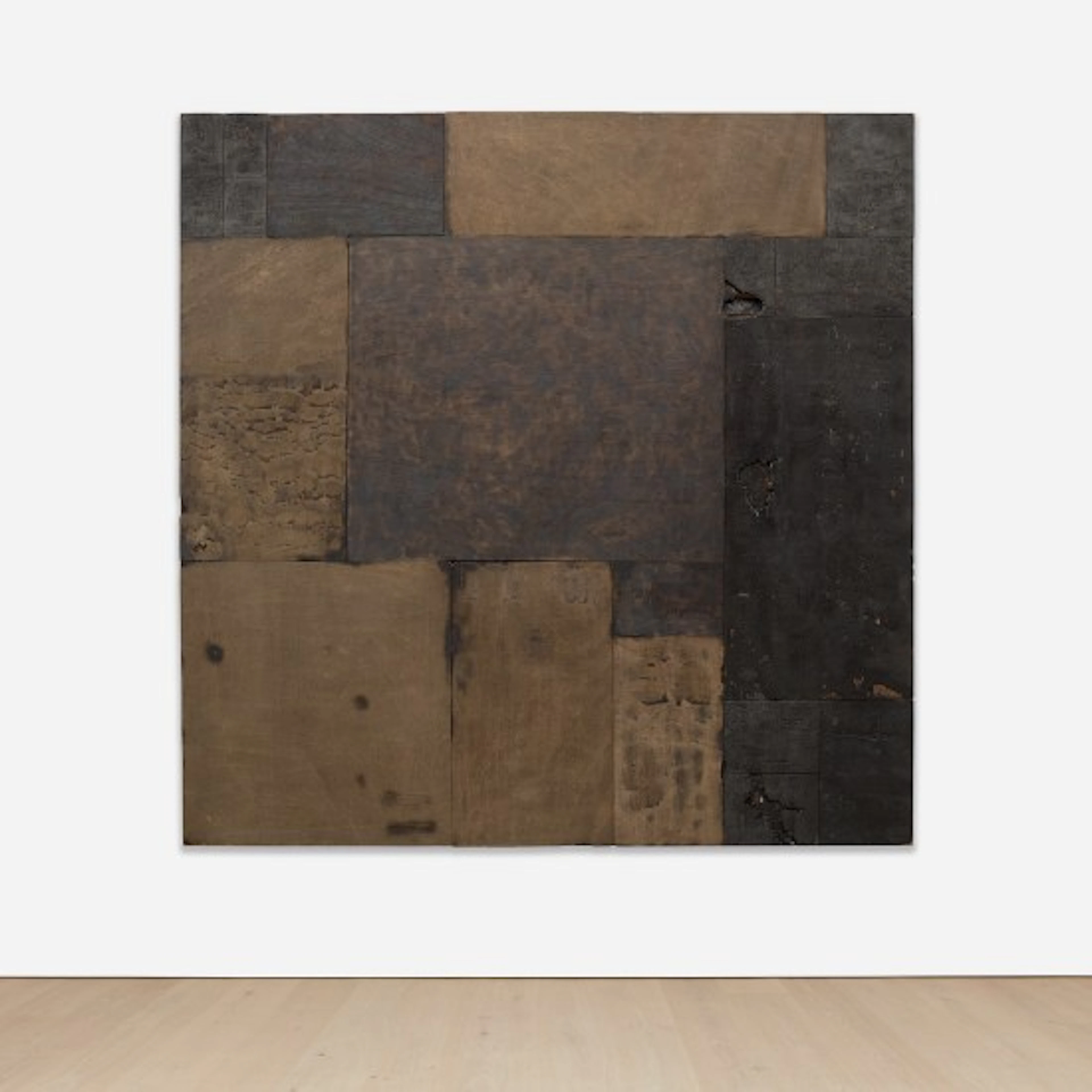 Kader Attia - Untitled (burnt wood picture)