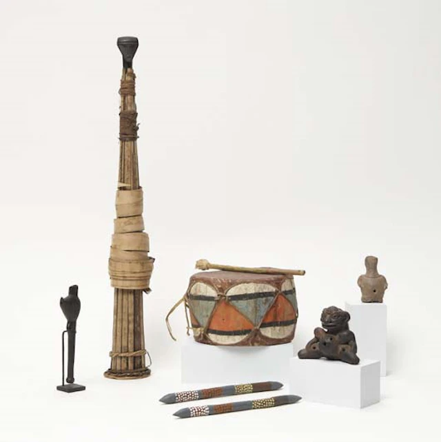 Six musical instruments, Possibly Neolithic – Malick Sidibé