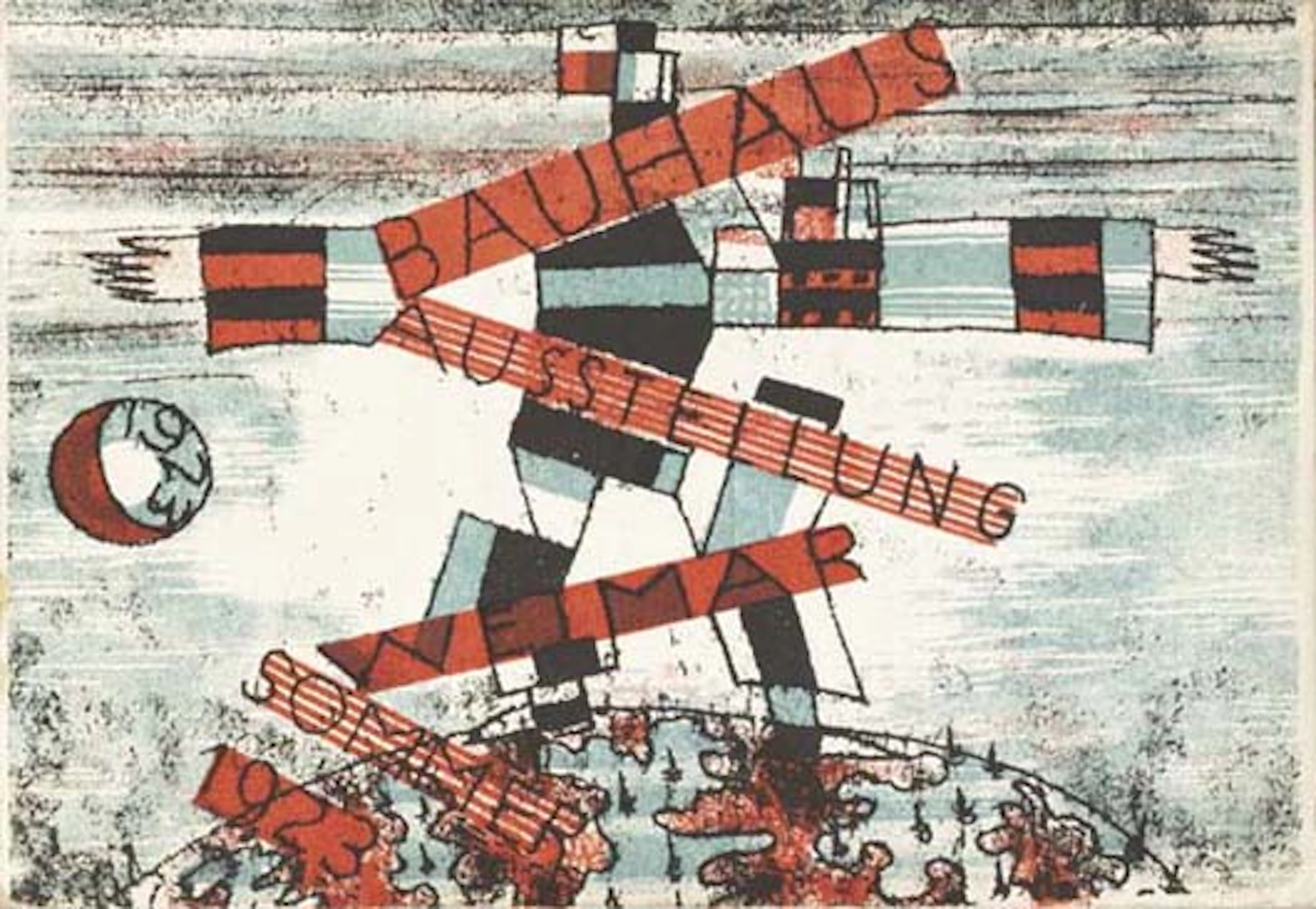 “Bauhauspostkarte 15” postcard, 1923 – Ludwig Hirschfeld-Mack