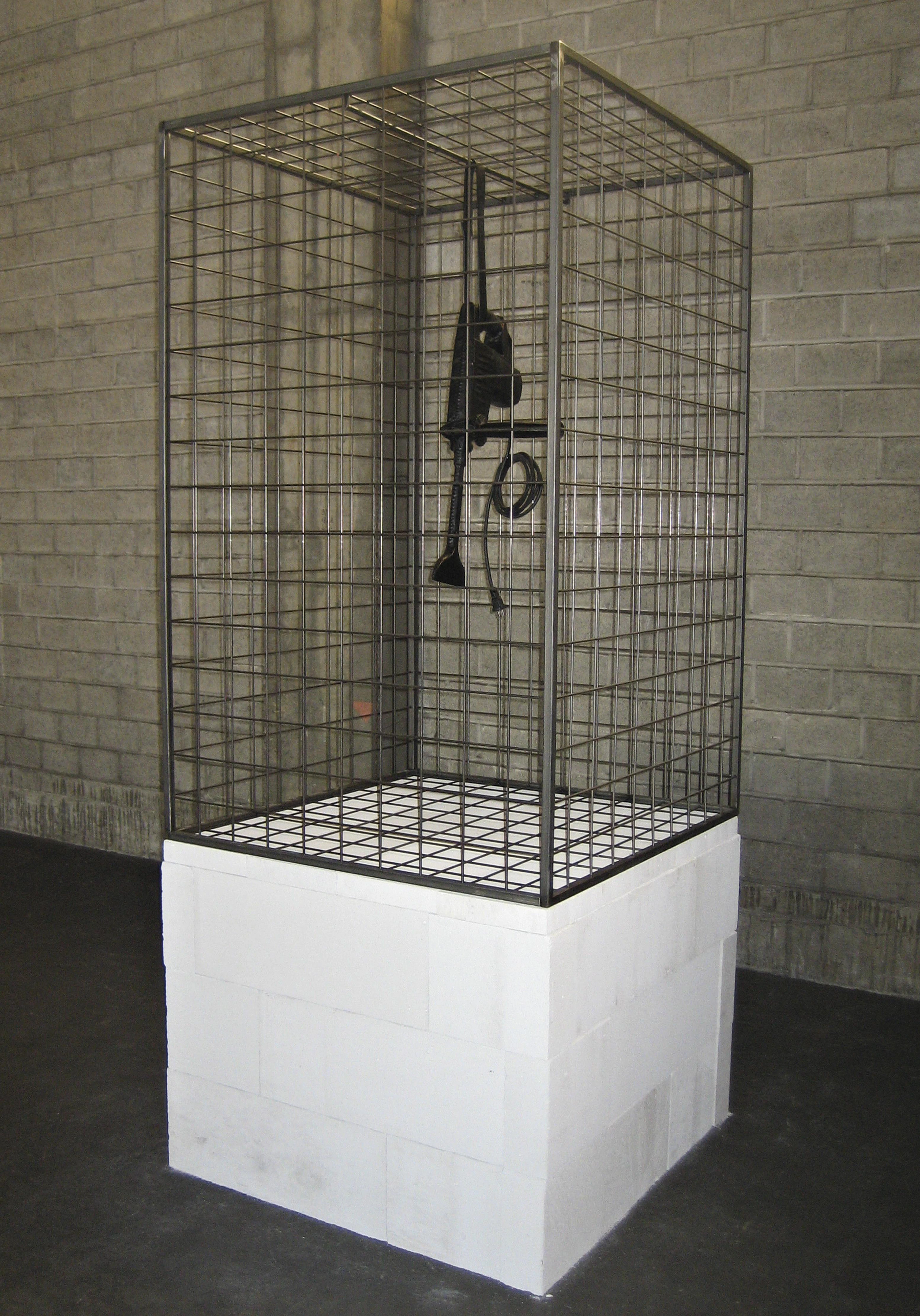 Caged tool #2 (stone saw), 2004 – Monica Bonvicini