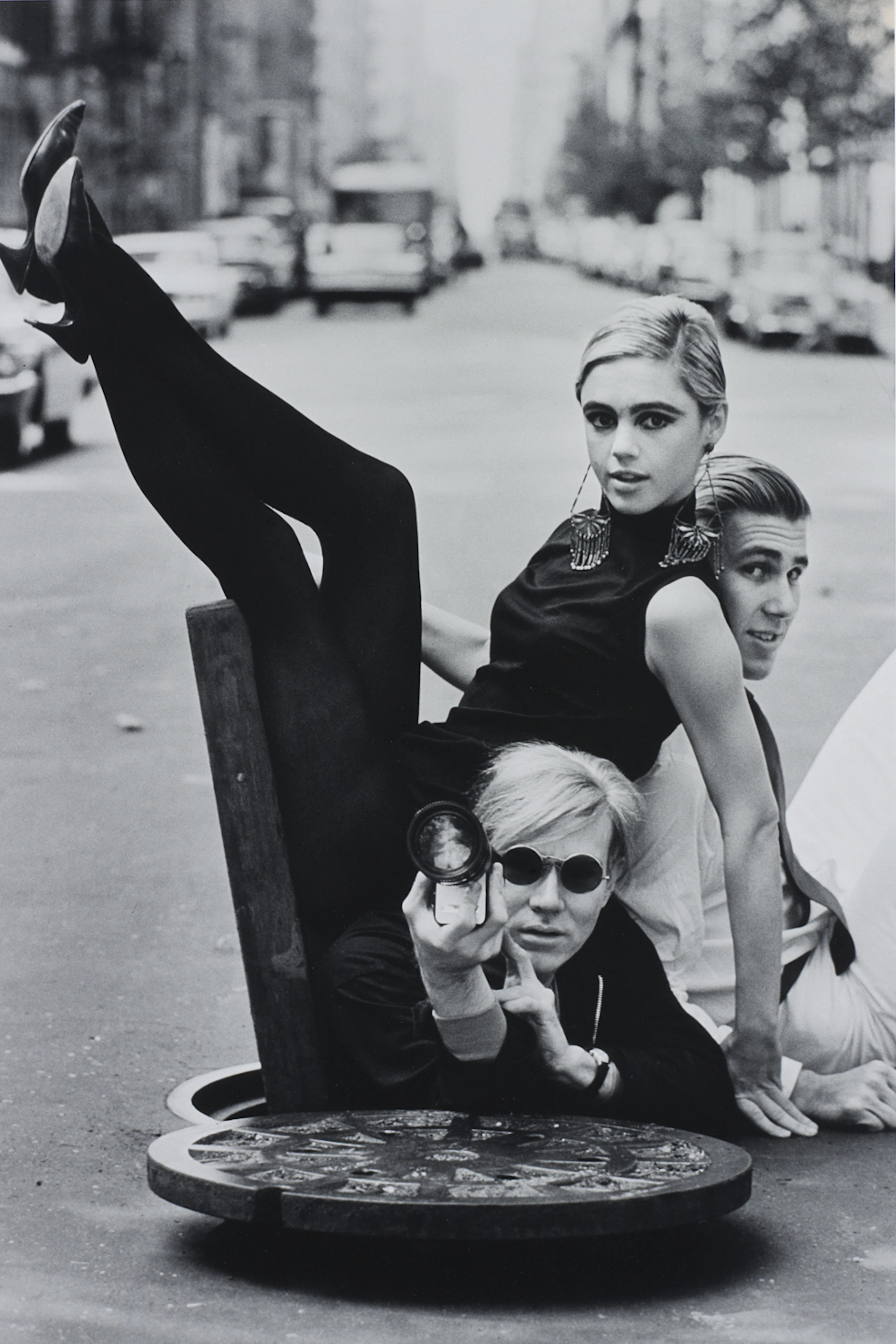 Andy Warhol with Edie Sedgwick and Chuck Wein, New York, 1965 – Burt Glinn