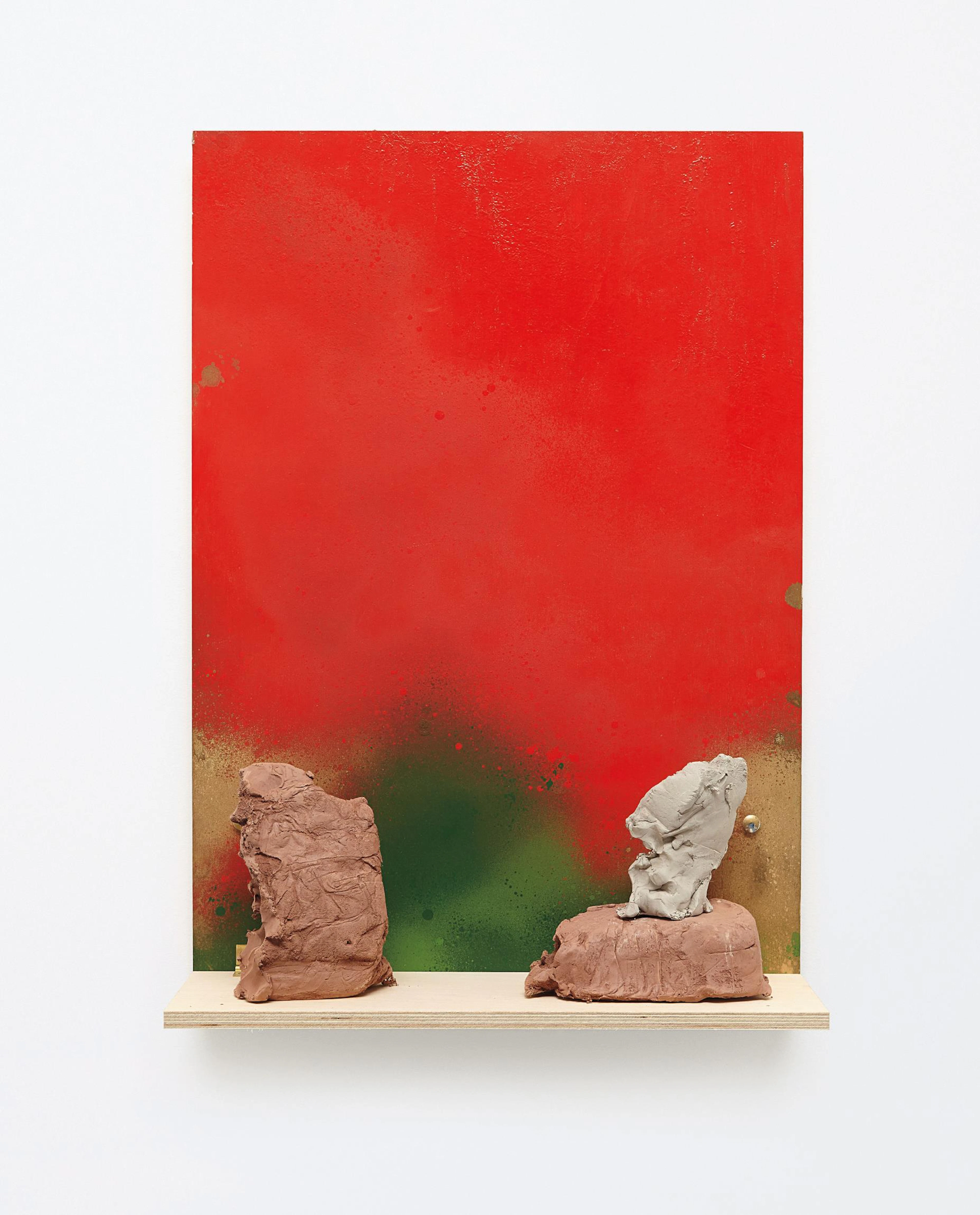 Shelf paintings (Pottery in October #8), 2009 – Fredrik Værslev and Dan Rees