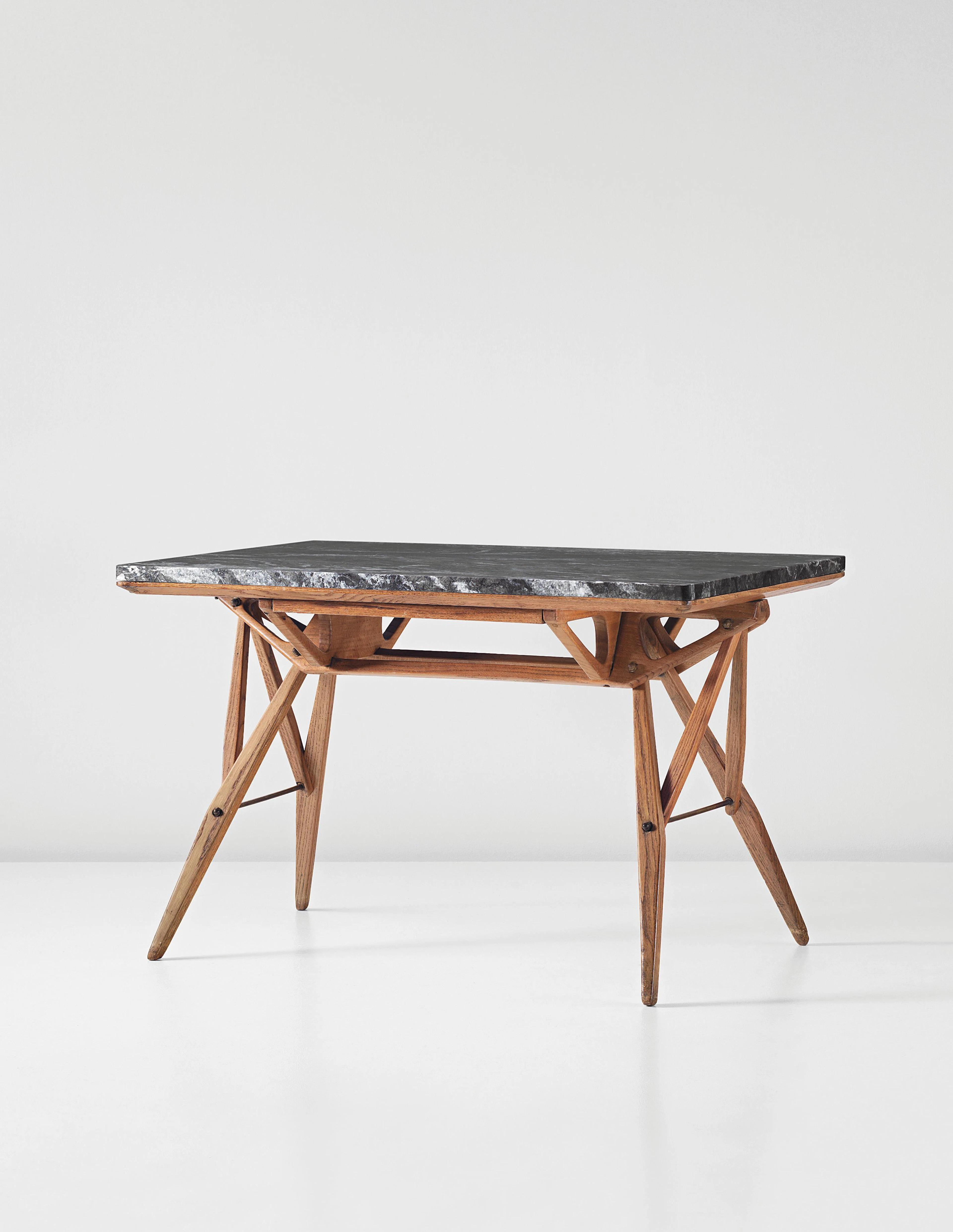 Table, designed for Società Reale Mutua di Assicurazioni, Turin, 1946-1948 – Carlo Mollino