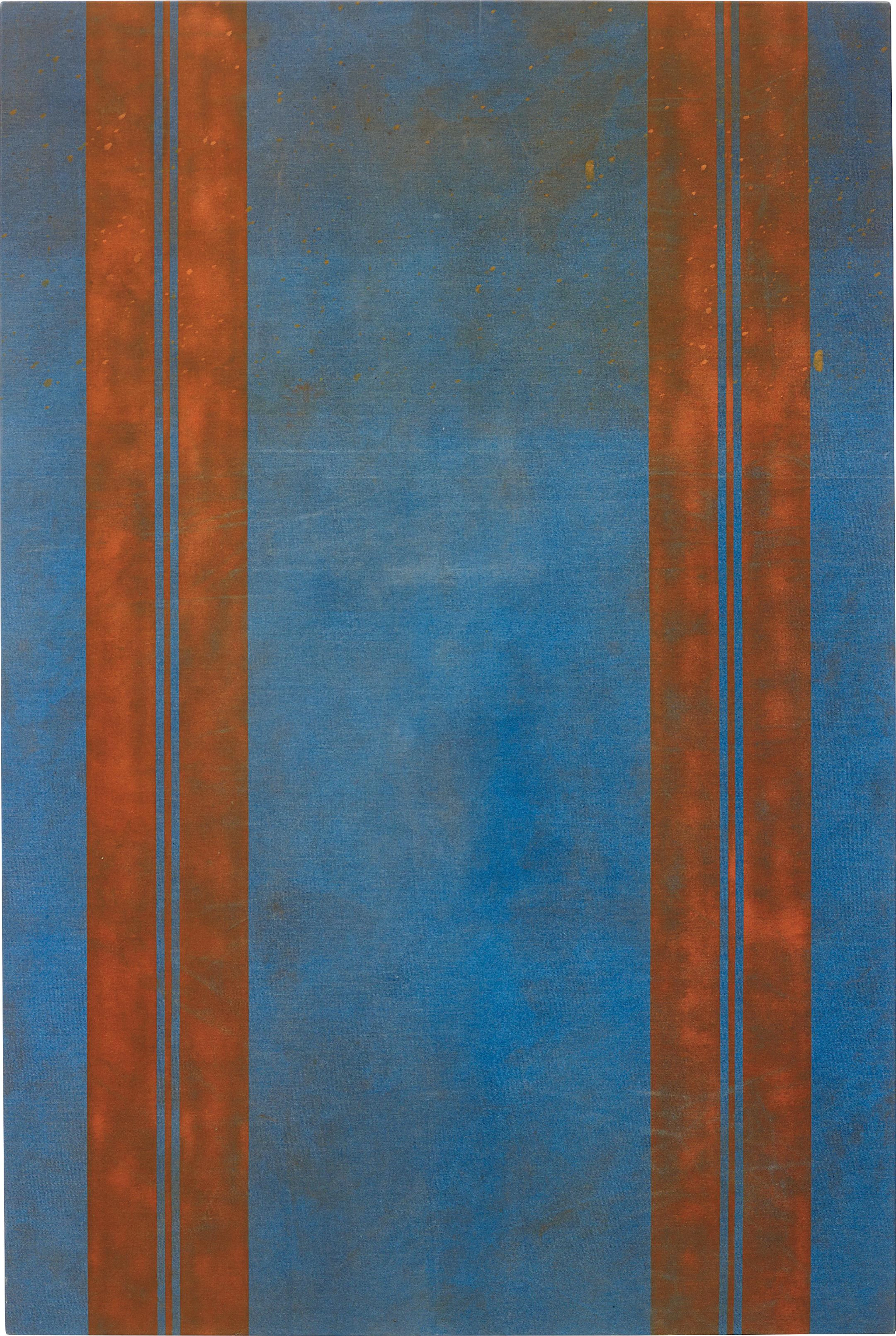 Untitled (Canopy Painting: Blue and Orange V), 2012 – Fredrik Værslev