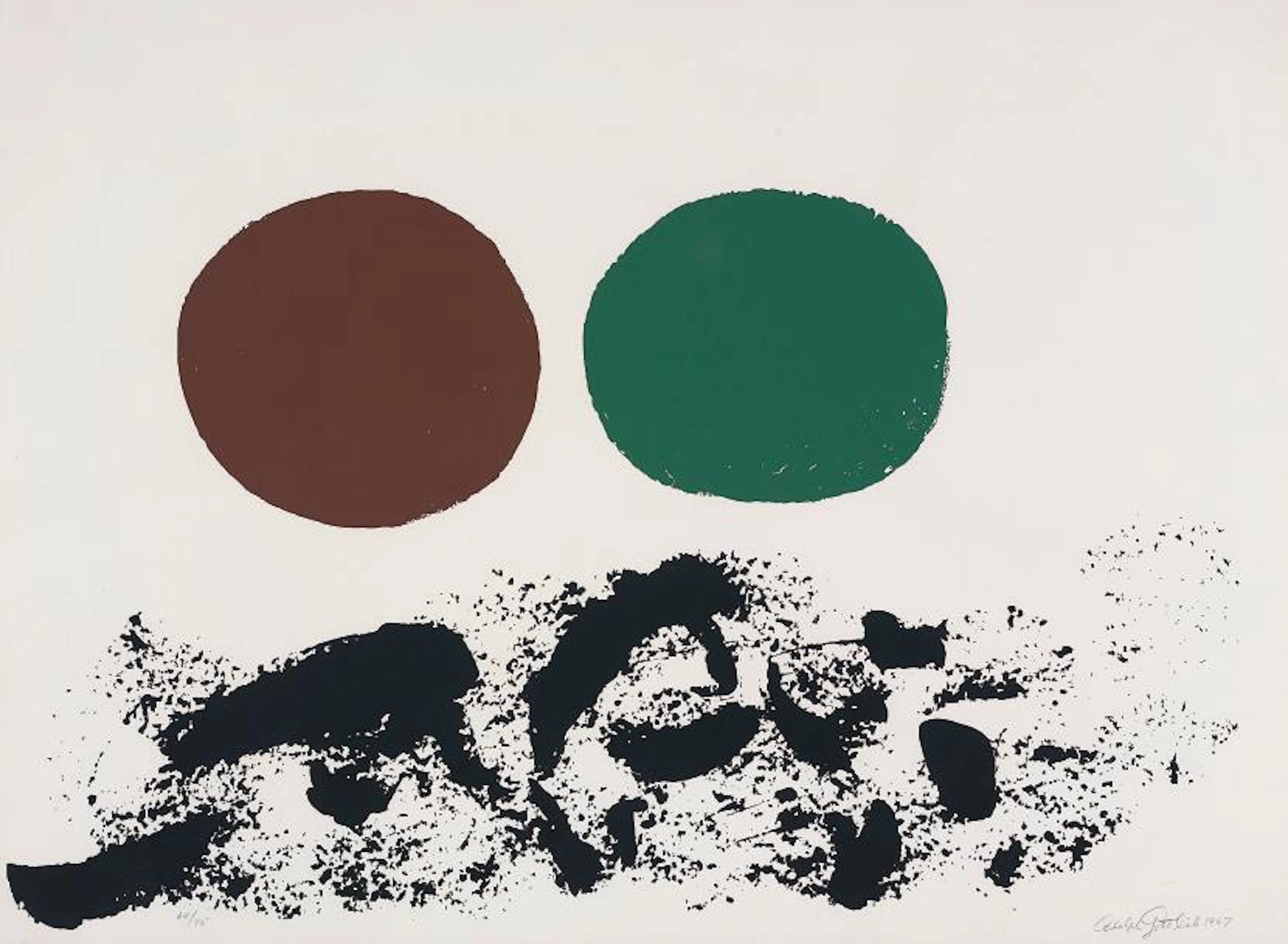 Six works by Adolf Gottlieb; Josef Albers; Paul Jenkins; Max Ernst; and Victor Vasarely, 1967; 1966; 1987; 1972; and 1969 – Various Artists