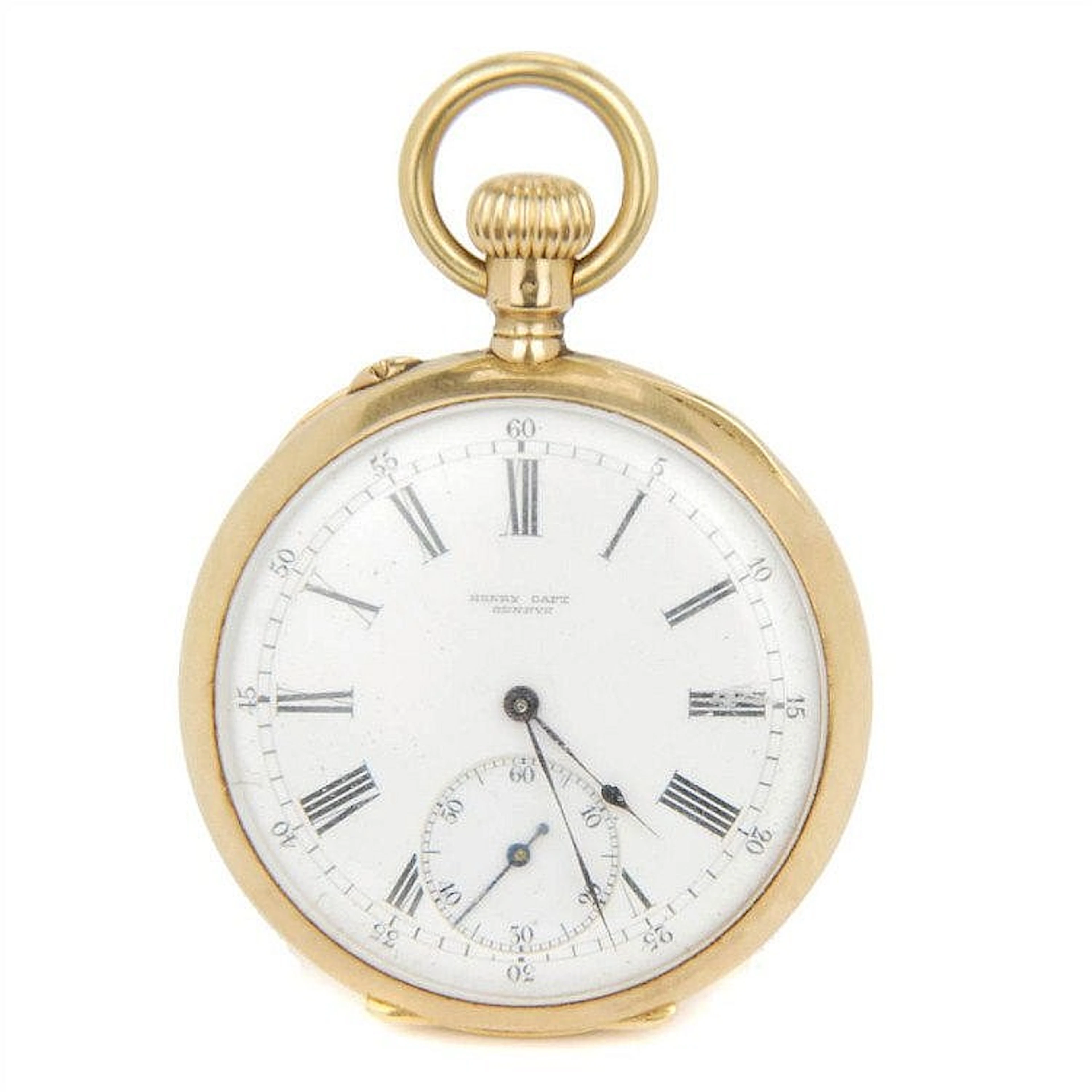 RELOJ DE BOLSILLO HENRY CAPT DE ORO