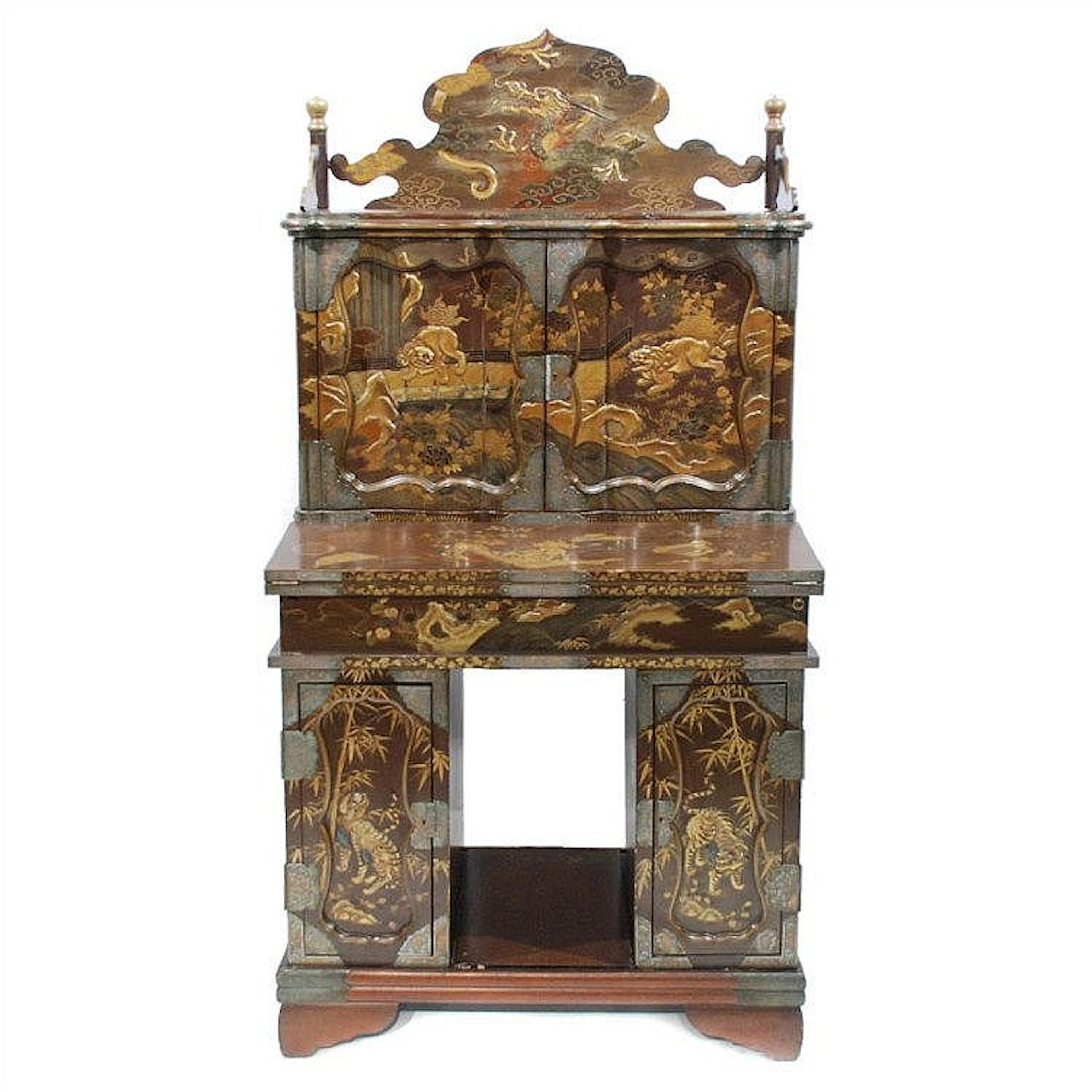 MUEBLE ESCRITORIO CHINO DEL SIGLO XIX en madera