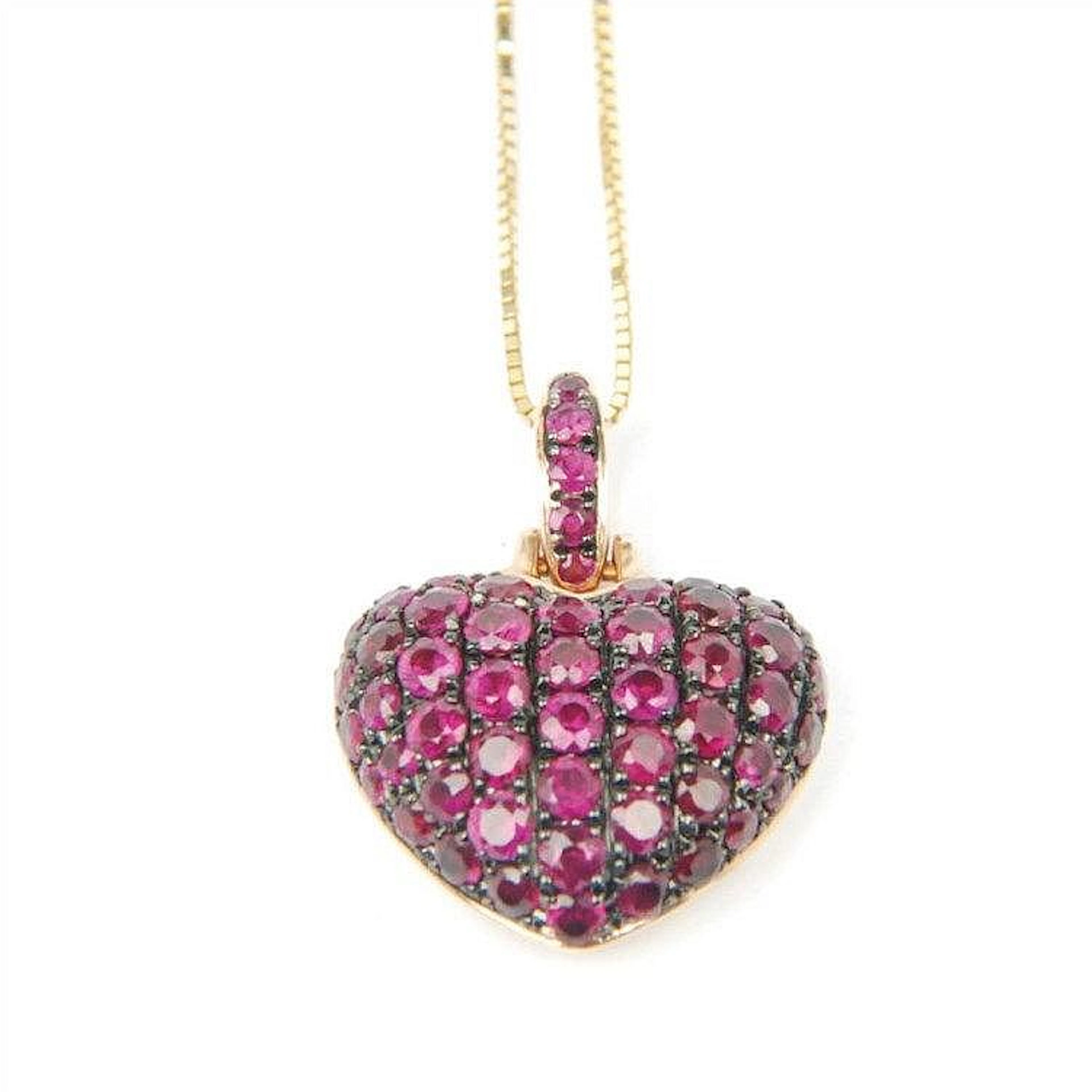 COLGANTE CORAZON DE RUBI