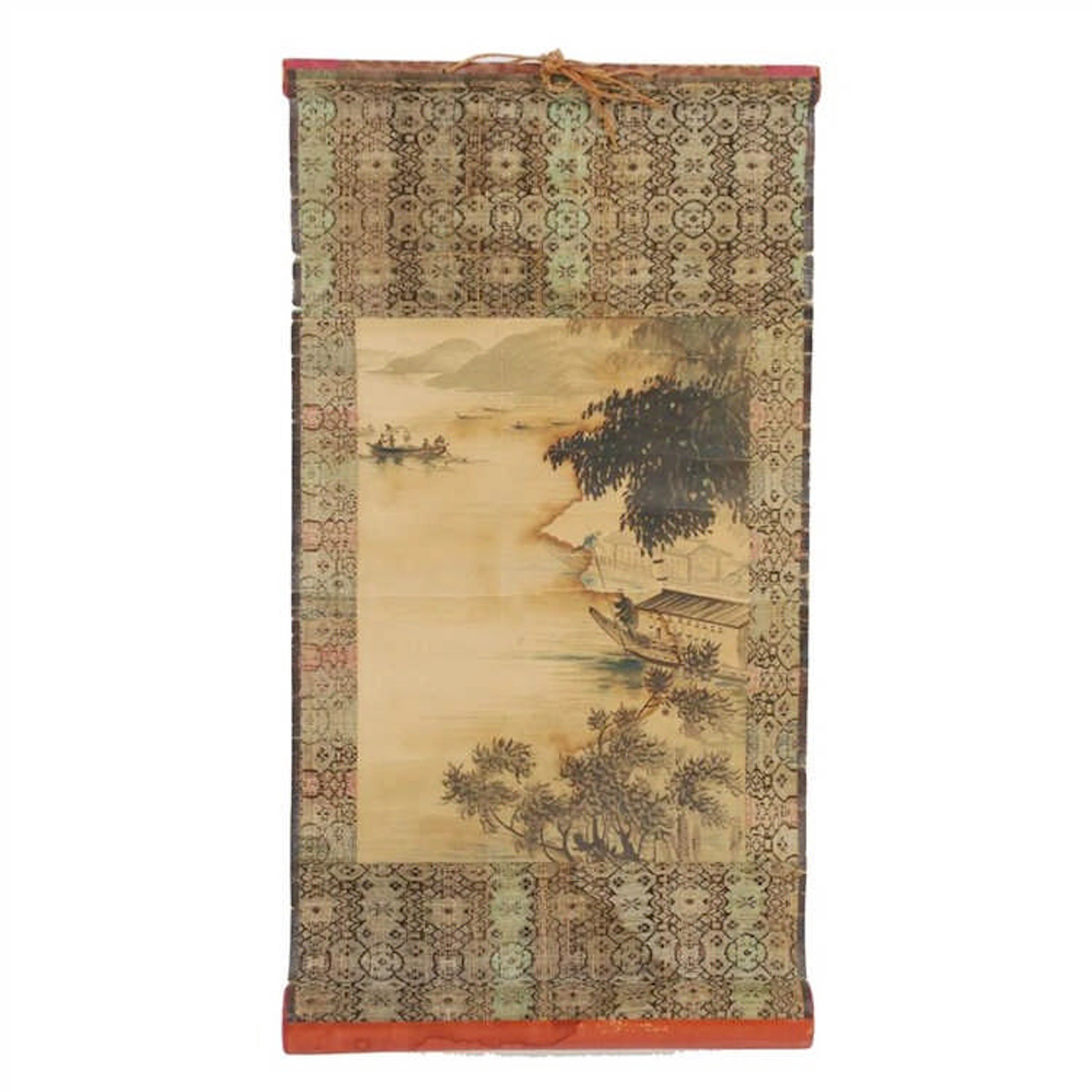 ANTIGUO ROLLO DE PINTURA CHINA