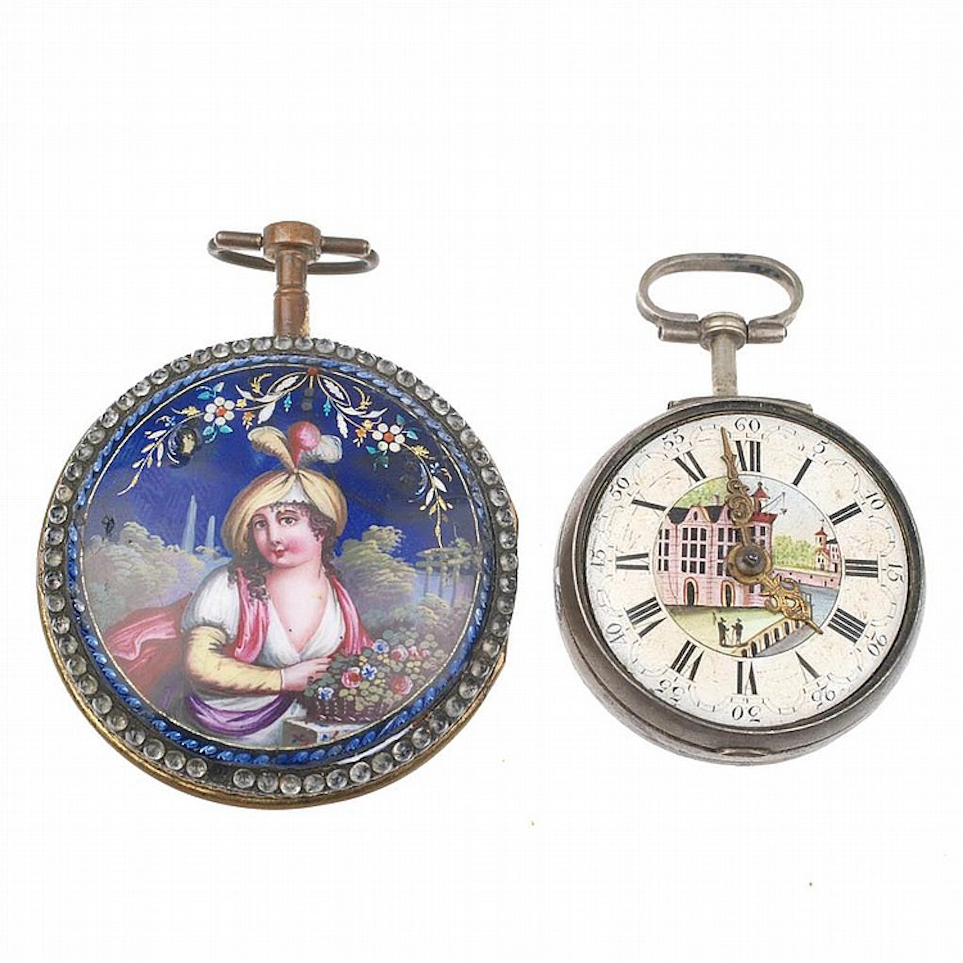 COLLADON AND FILS POCKET WATCH AND THOMAS MILLER POCKET WATCH