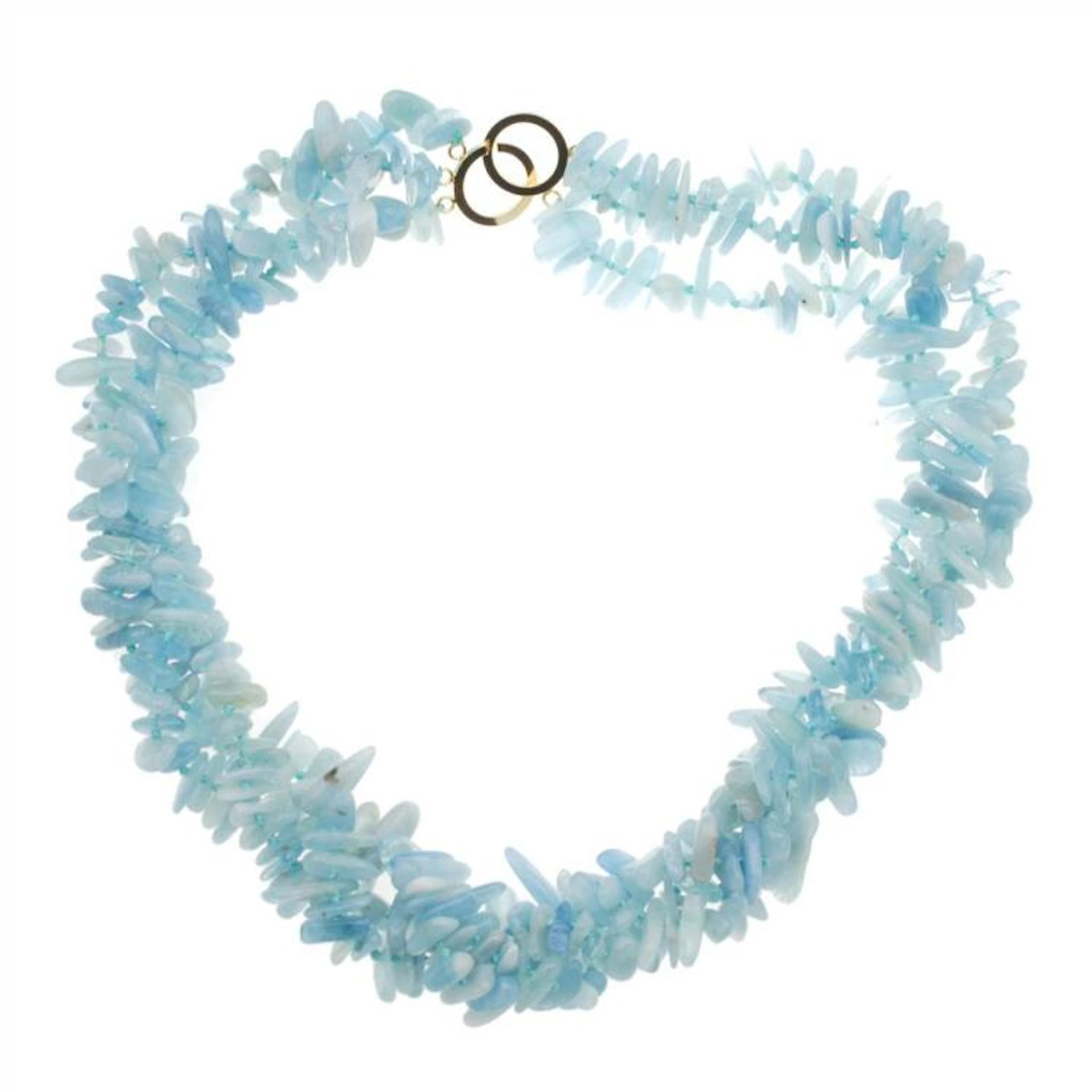 COLLAR DE AGUAMARINAS