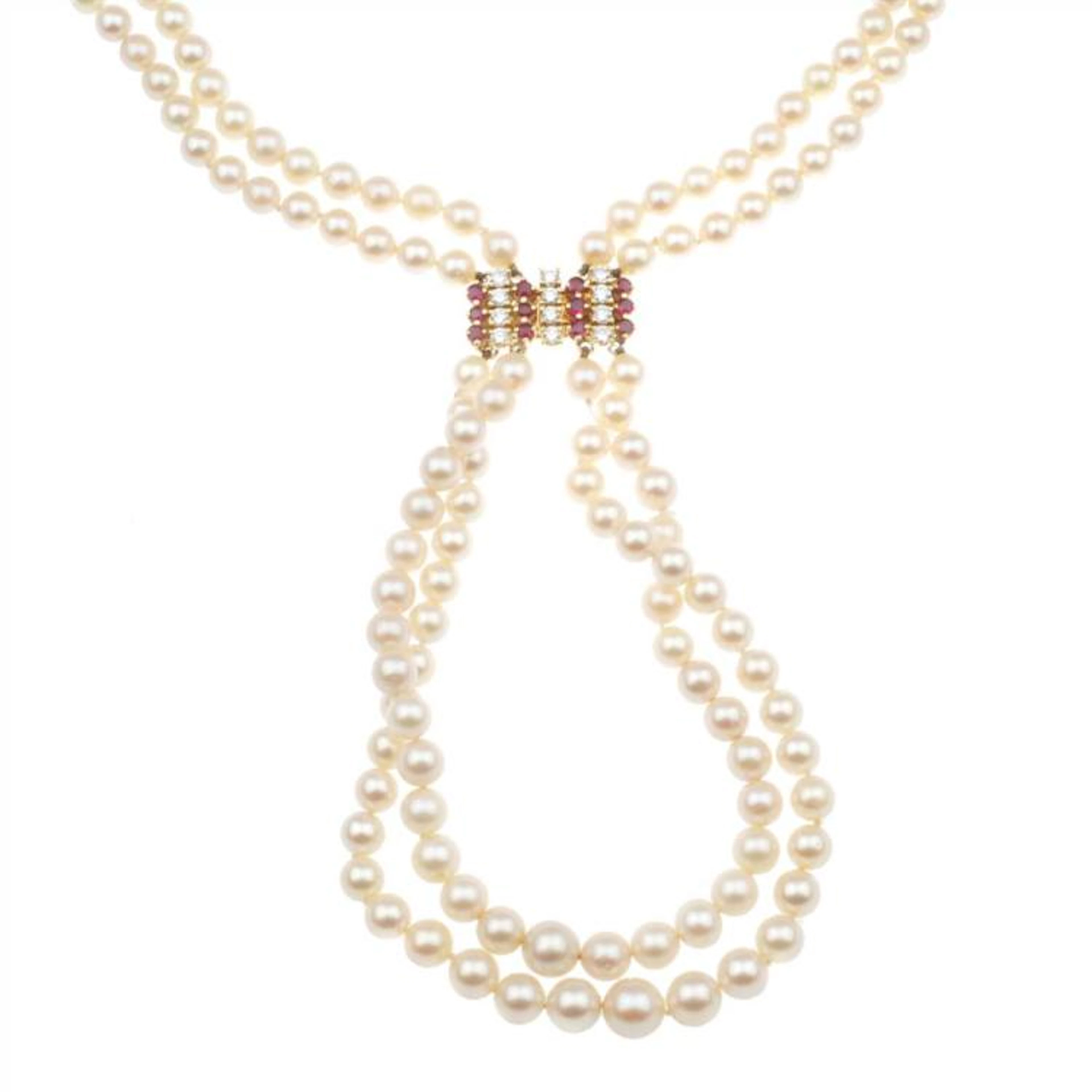 ORIGINAL COLLAR DE DOS HILOS DE PERLAS