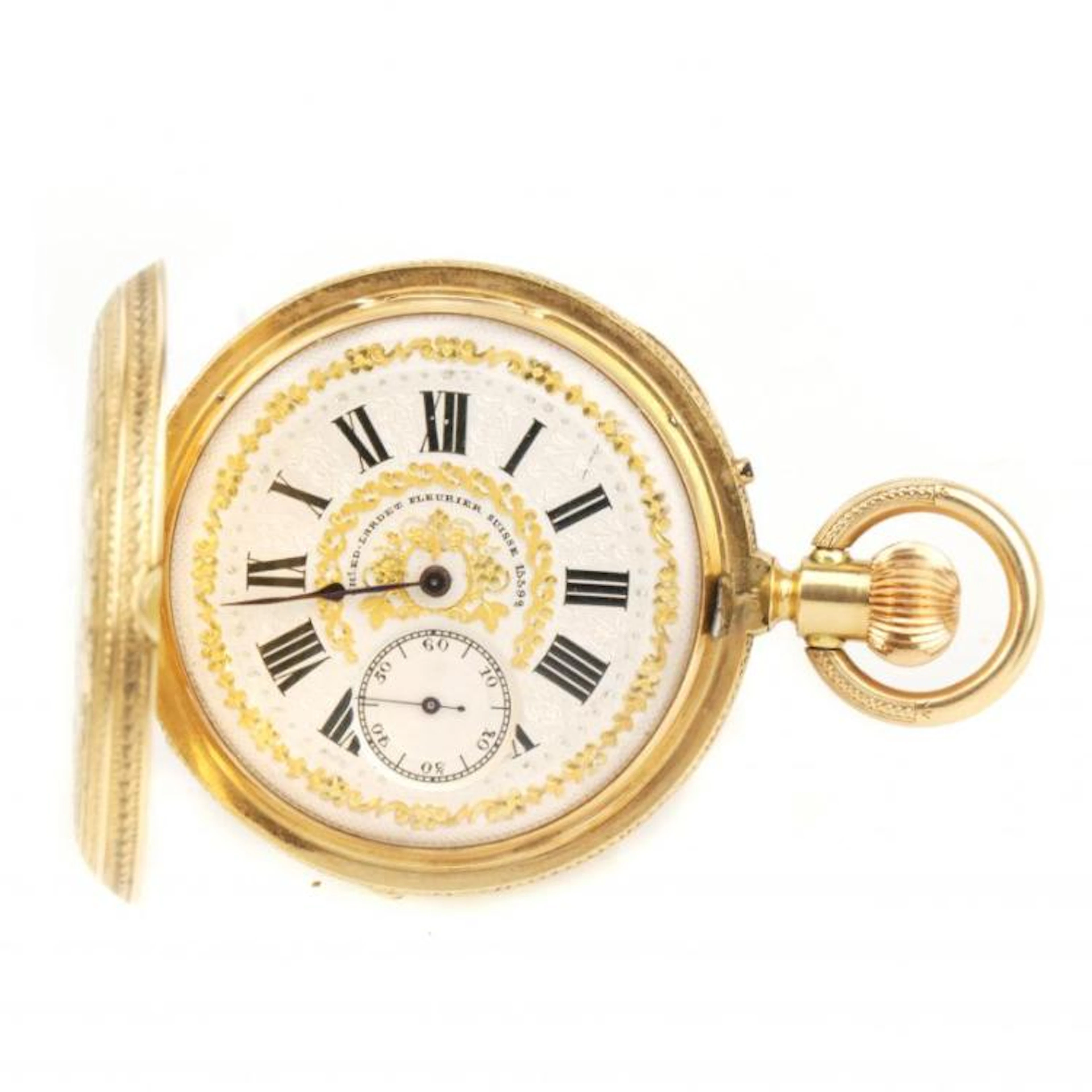 CH.º ED. LARDET FLEURIER., RELOJ DE BOLSILLO.
