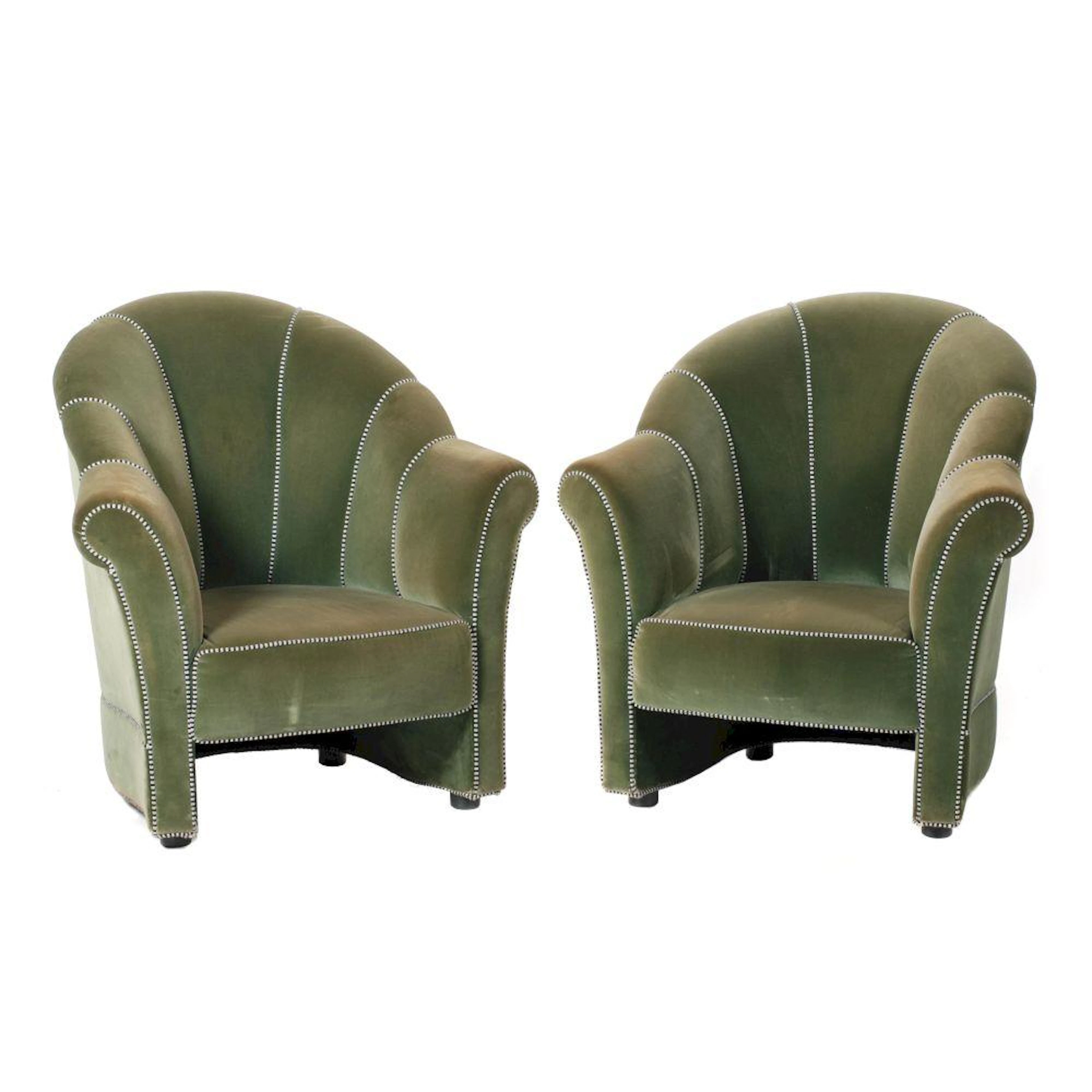 JOSEF HOFFMANN (1870-1956) EDITED BY ALIVAR PAIR OF ITALIAN ARMCHAIRS