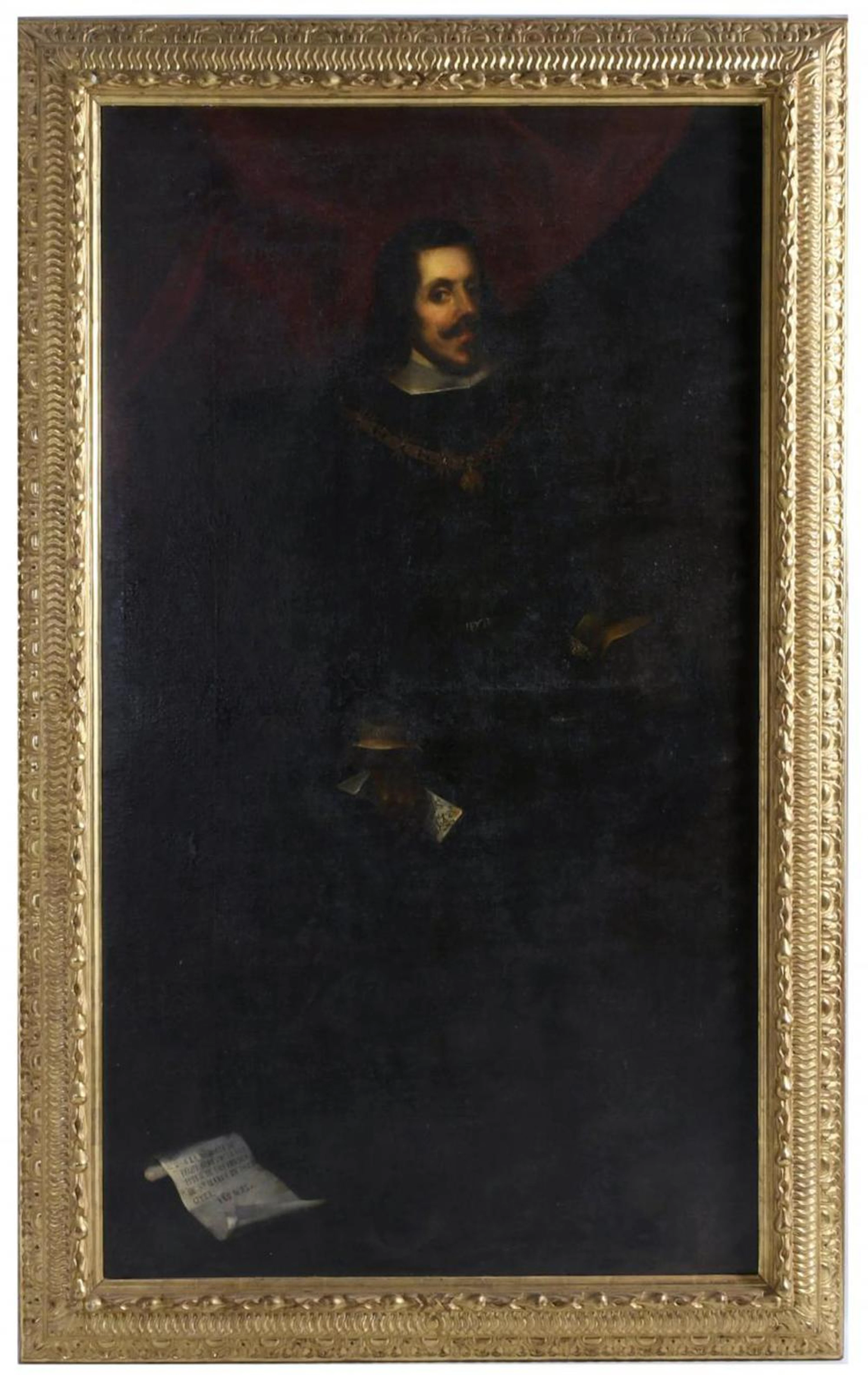 ATTRIBUTED TO THE 18TH CENTURY SPANISH SCHOOL. "PORTRAIT OF PHILIP IV".