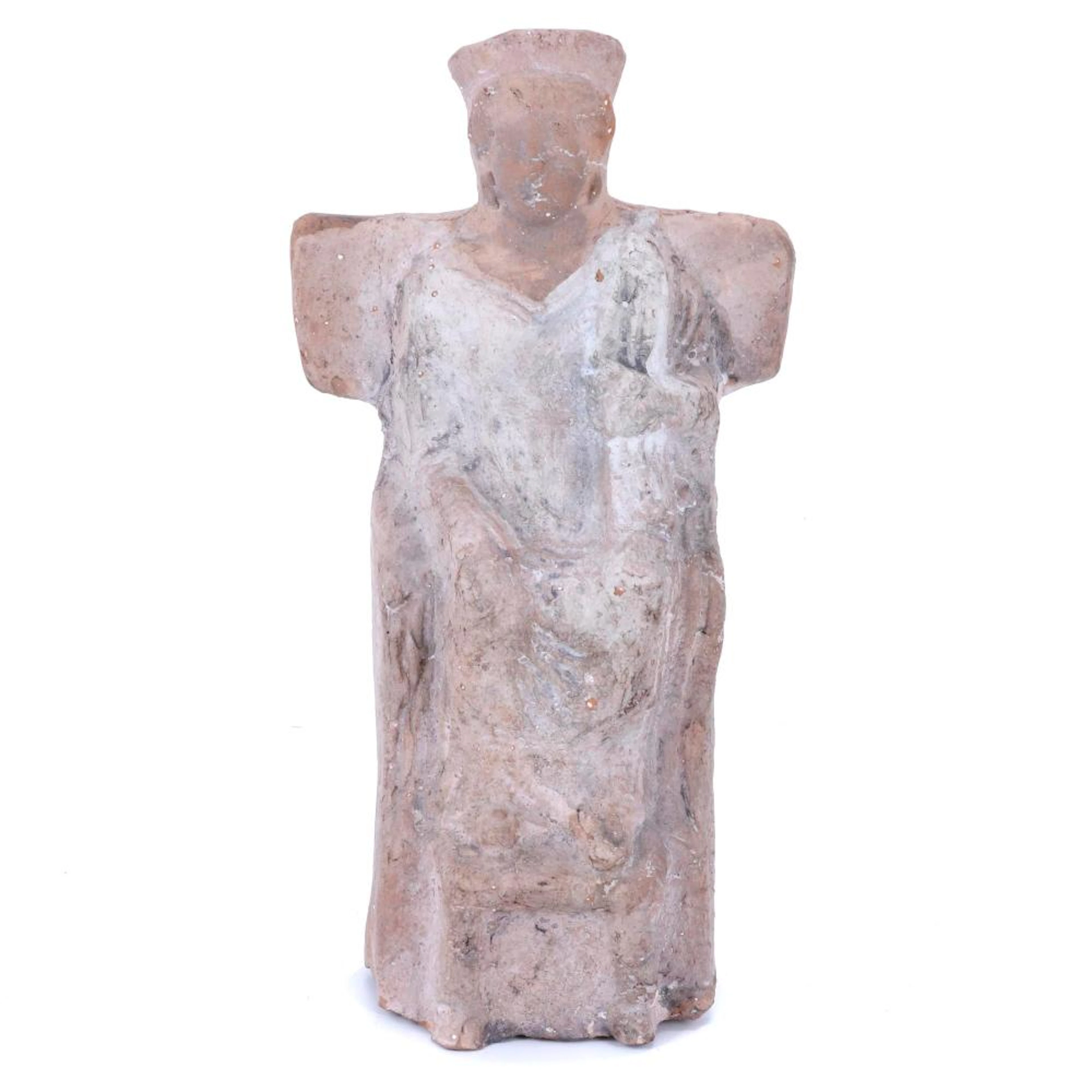 AFTER THE MODEL OF THE GREEK TANAGRA STATUETTES FROM THE LATE 4th CENTURY BC