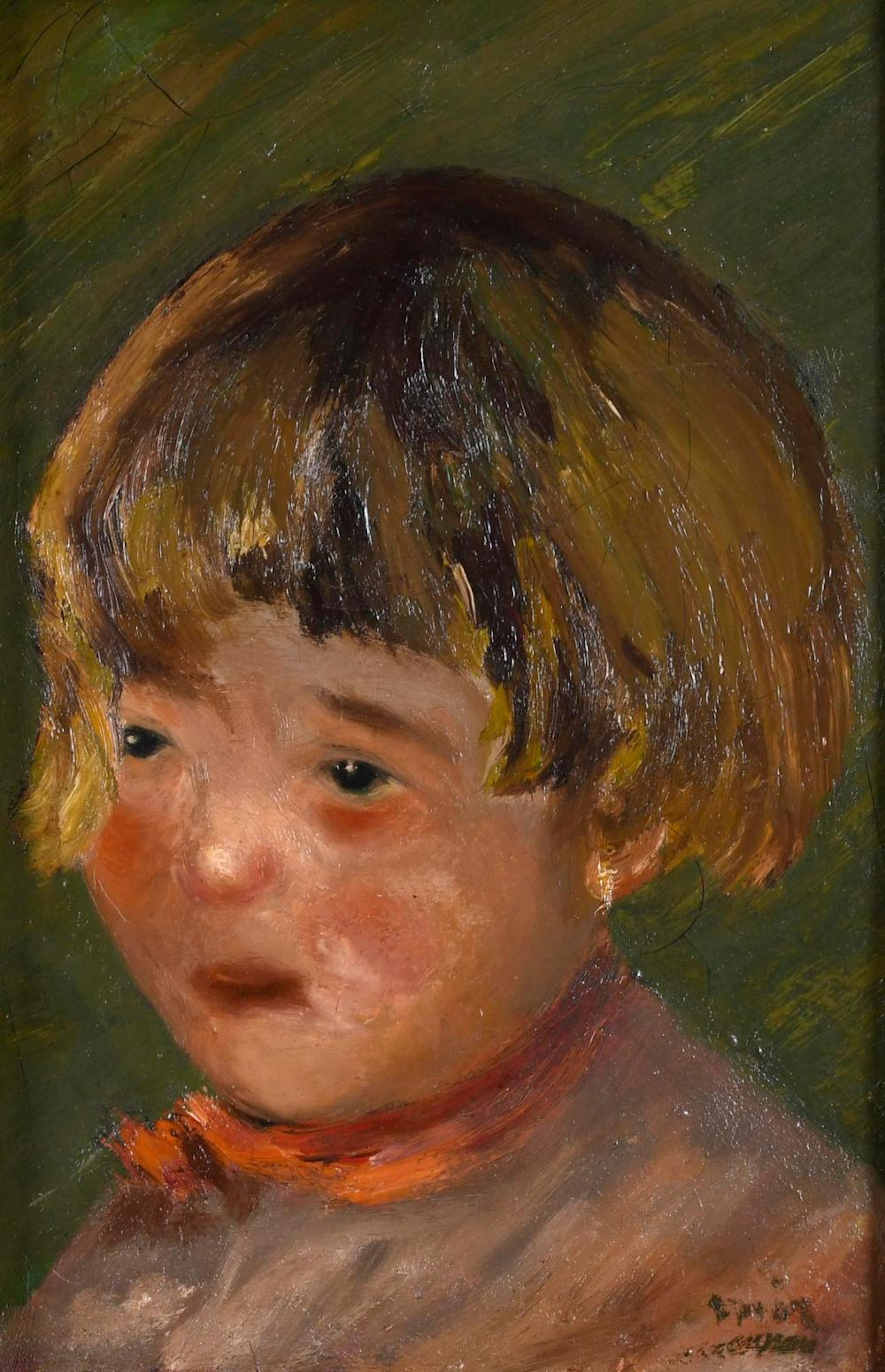 JOAQUIM MIR I TRINXET (1873-1940). "PORTRAIT OF A GIRL".