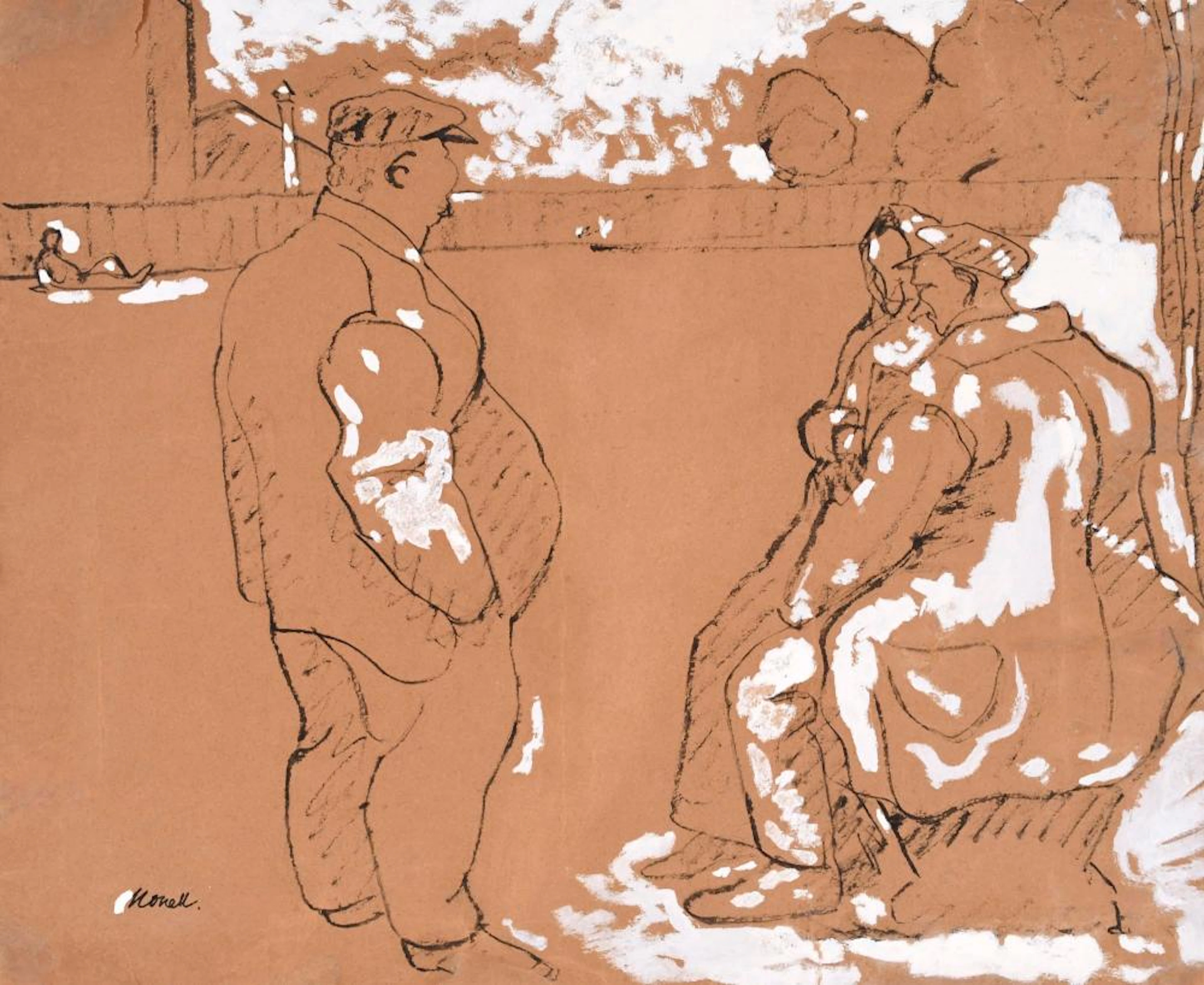 ISIDRE NONELL I MONTURIOL (1873-1911). "CONVERSATION", C. 1910-1911.