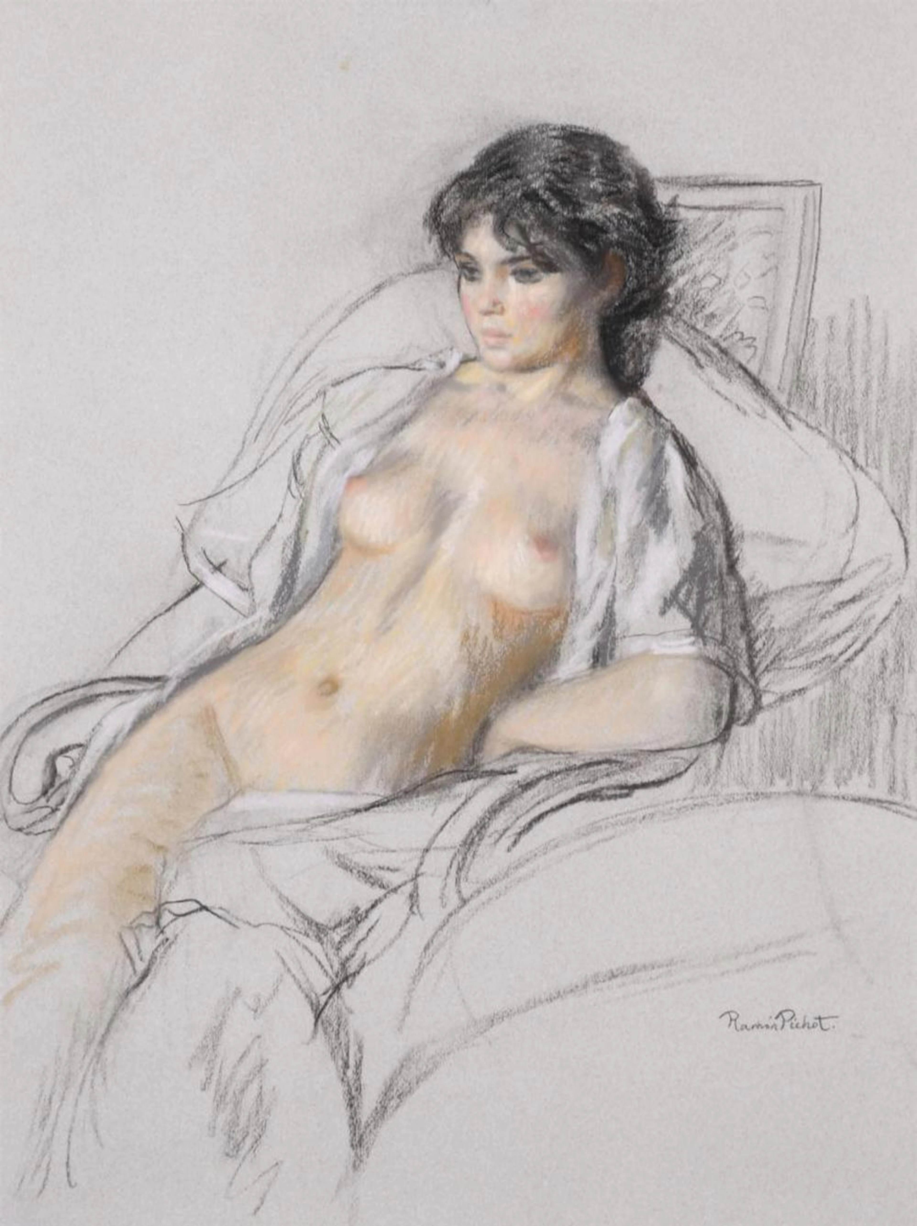 RAMÓN PICHOT SOLER (1924-1996). "FEMALE NUDE".