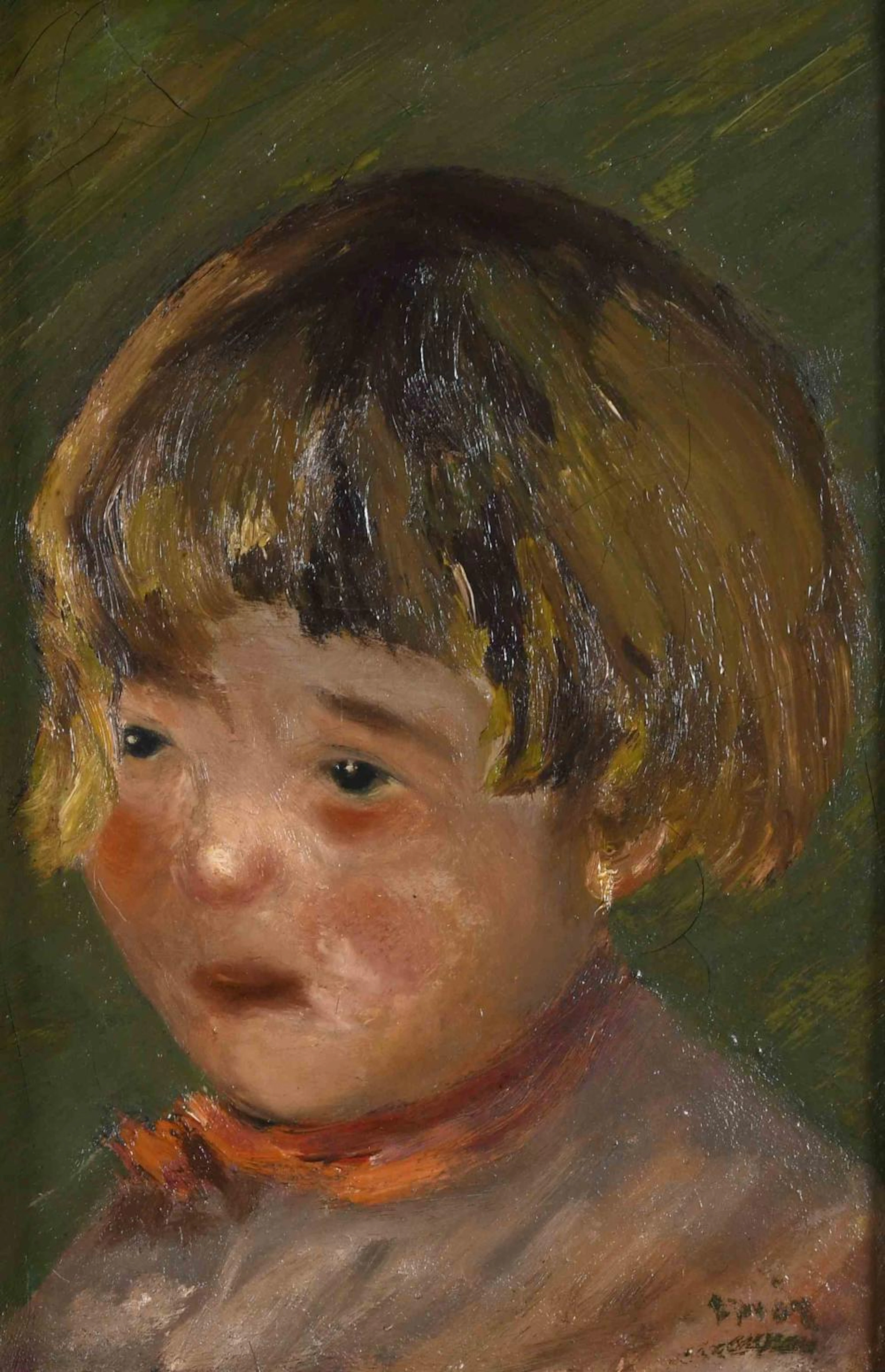 JOAQUIM MIR I TRINXET (1873-1940). "PORTRAIT OF A GIRL".