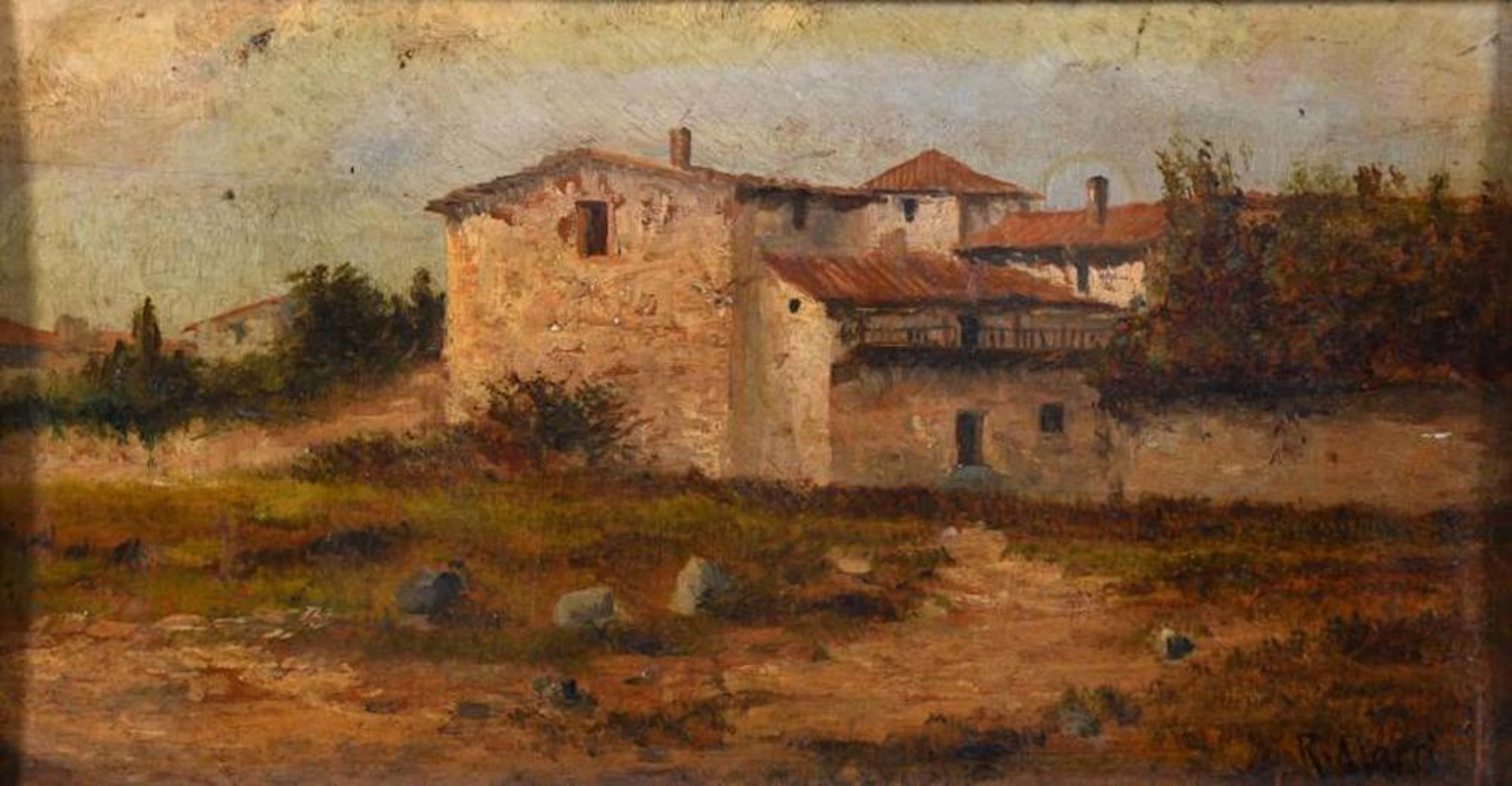 RAMÓN MARTÍ ALSINA (1826-1894). "HOUSES".