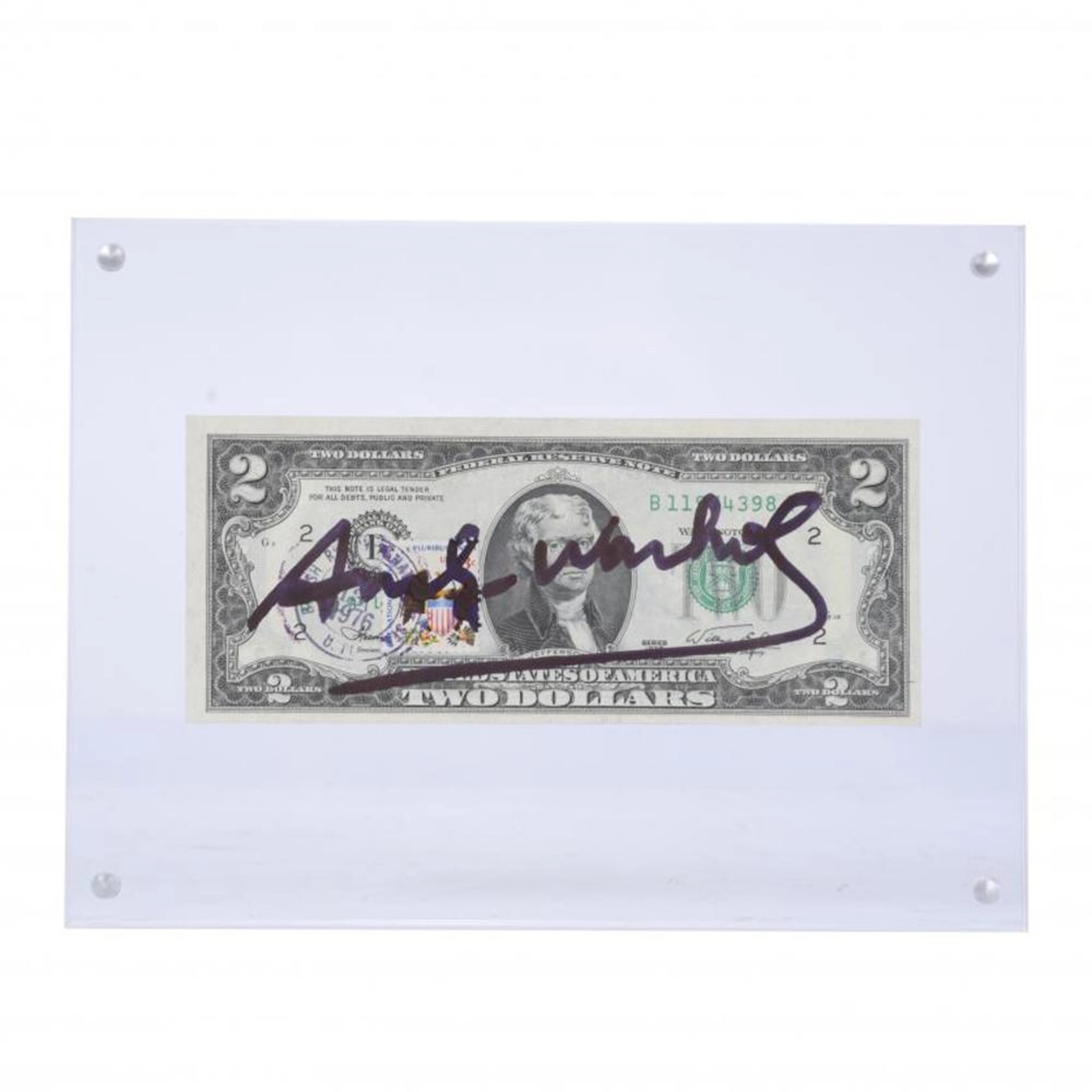 ATTRIBUTED TO ANDREW WARHOL (1928-1987). AMERICAN TICKET OF