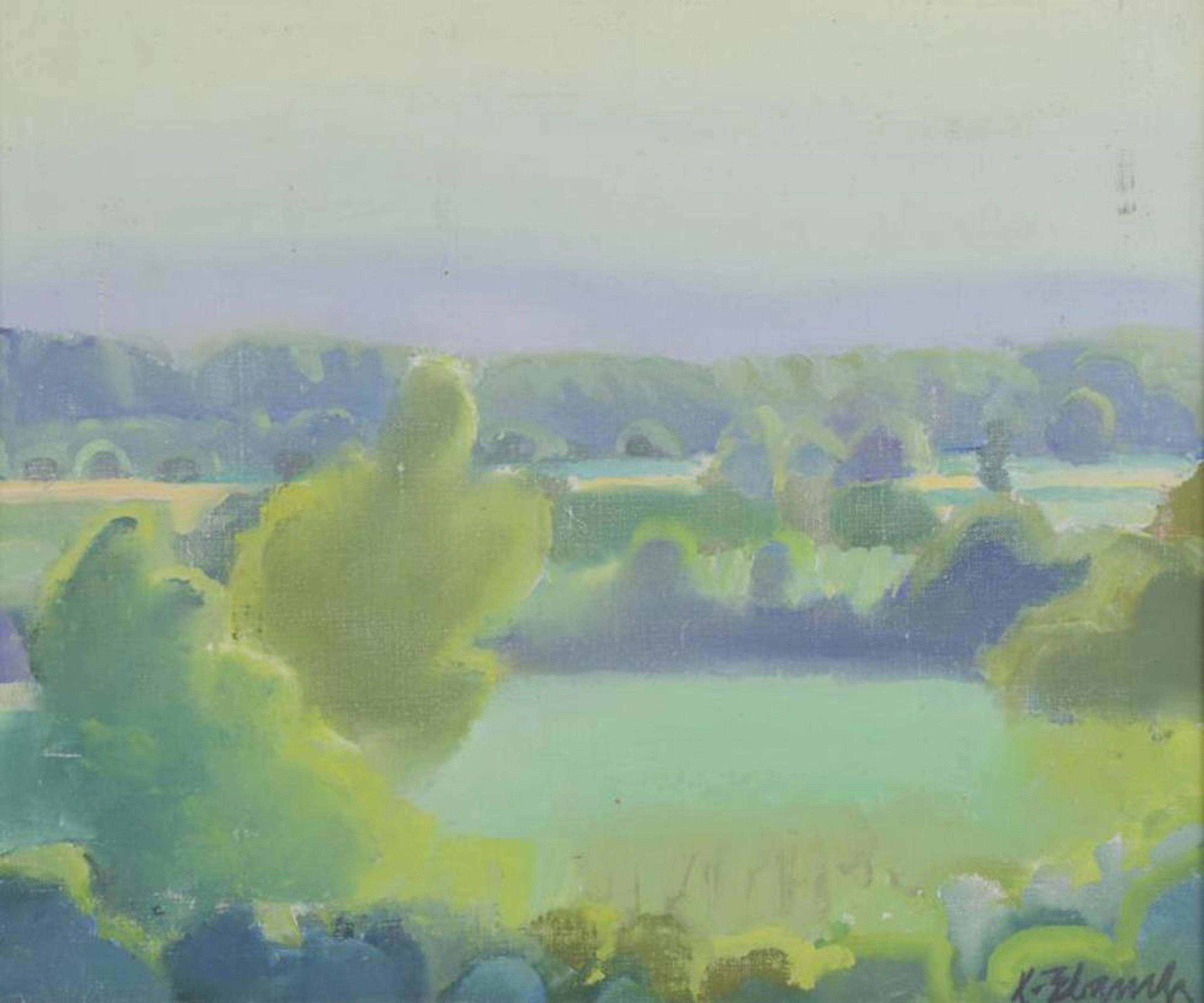 XAVIER BLANCH PLA (1918-1999). "LANDSCAPE".