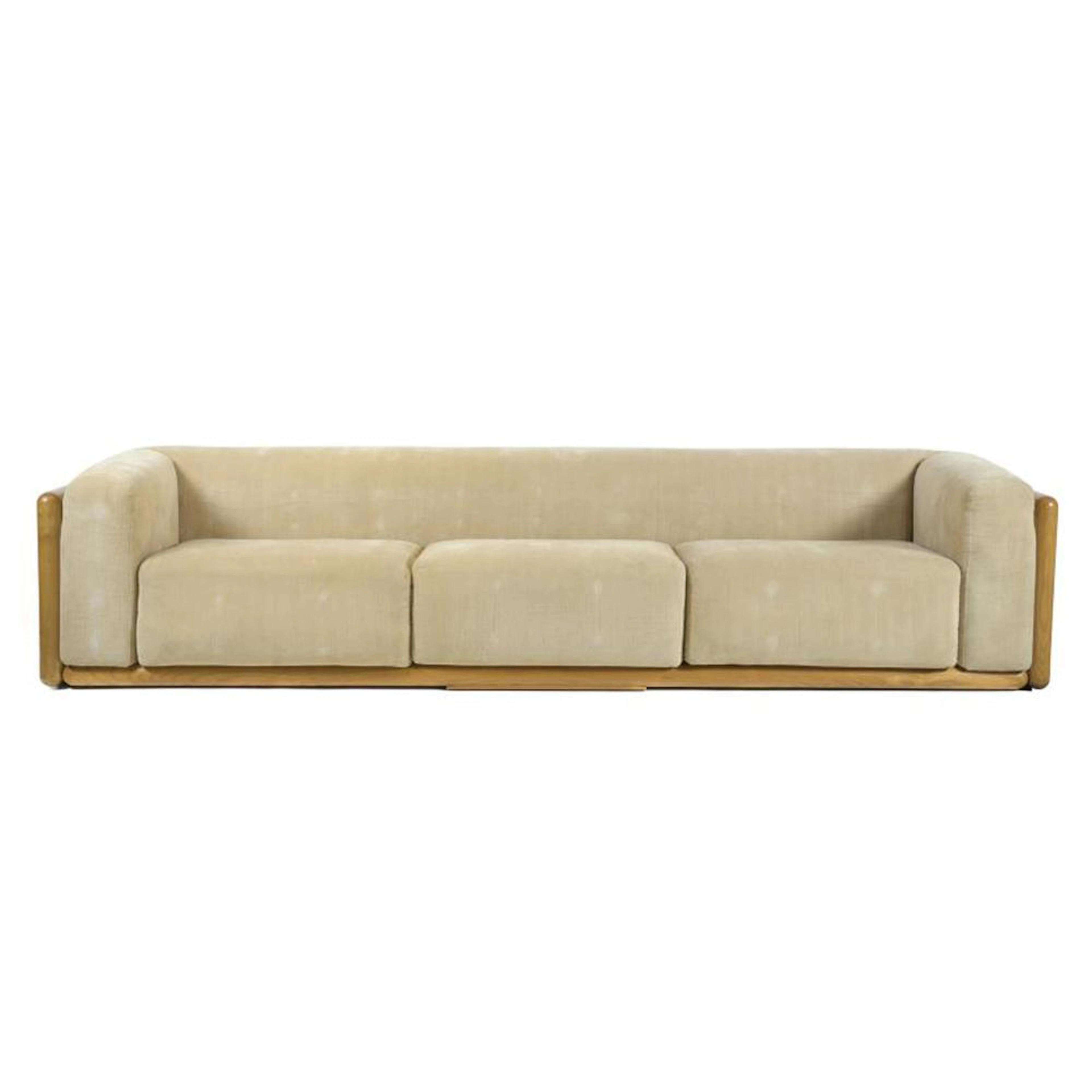 CARLO SCARPA (1906-1978) "CORNARO" SETTEE, 1970'S.