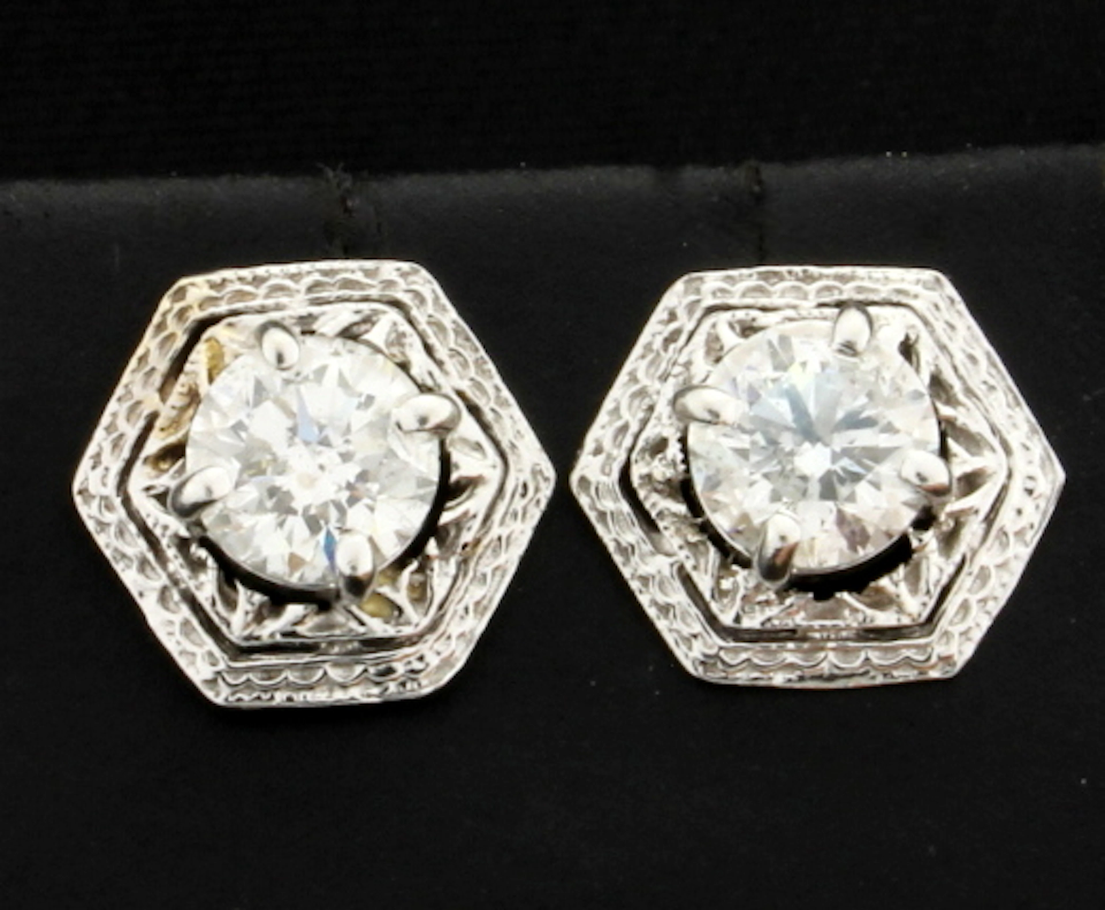 Unique 1.6ct TW Diamond Earrings