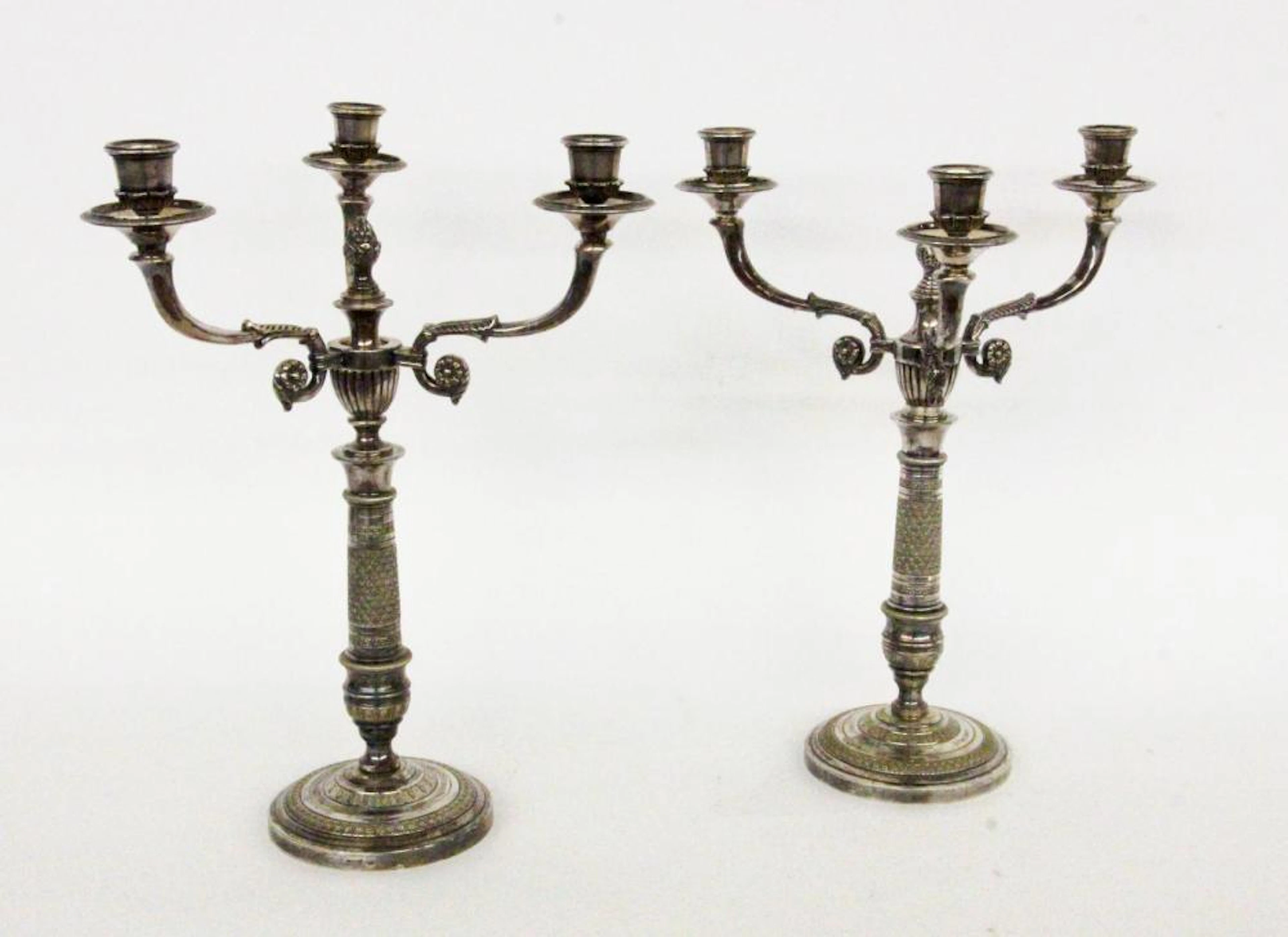 A PAIR OF GIRANDOLES Chrysalia Orfevres, Paris 20th century P