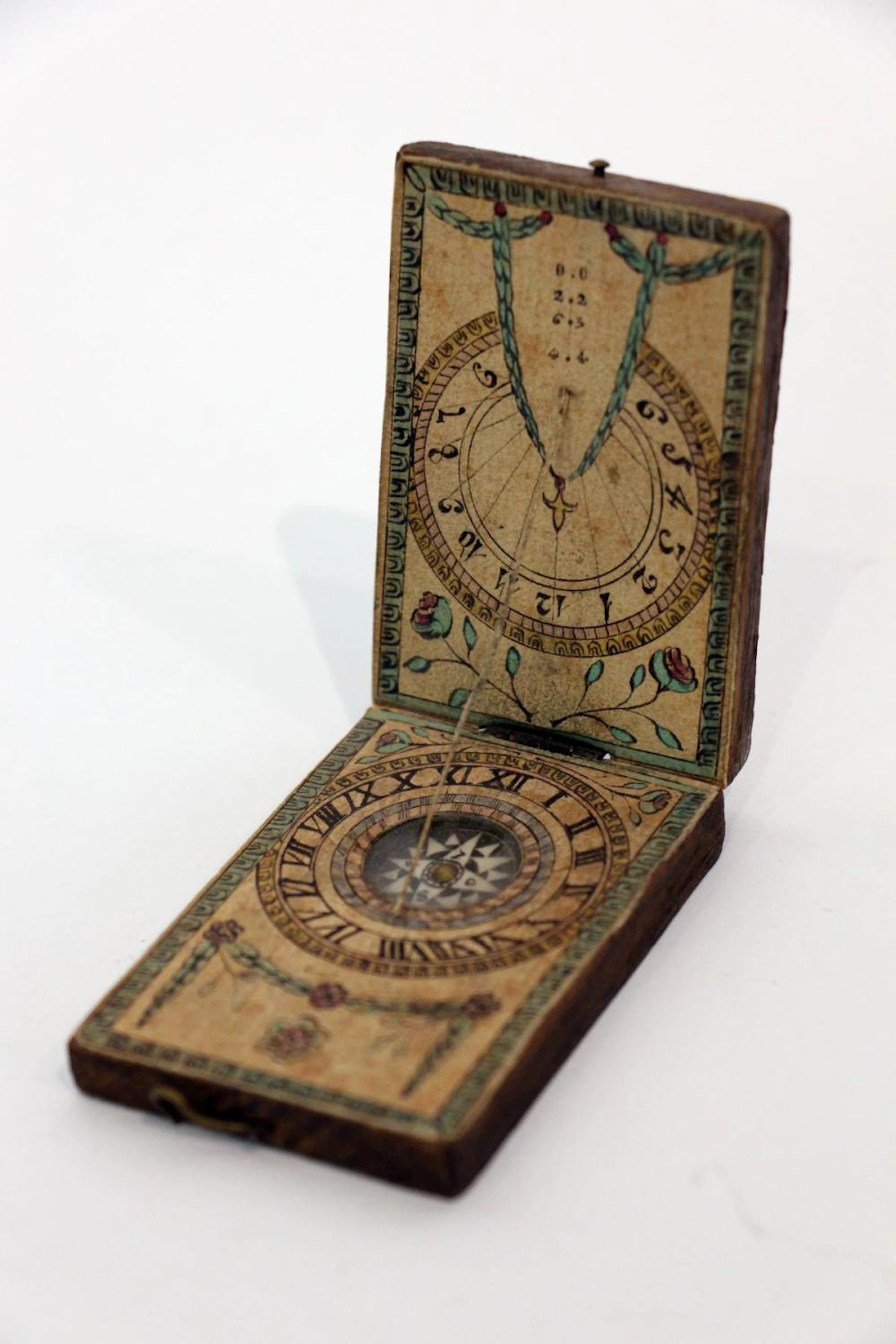 A DIPTYCH SUNDIAL WITH COMPASS probably Ernst