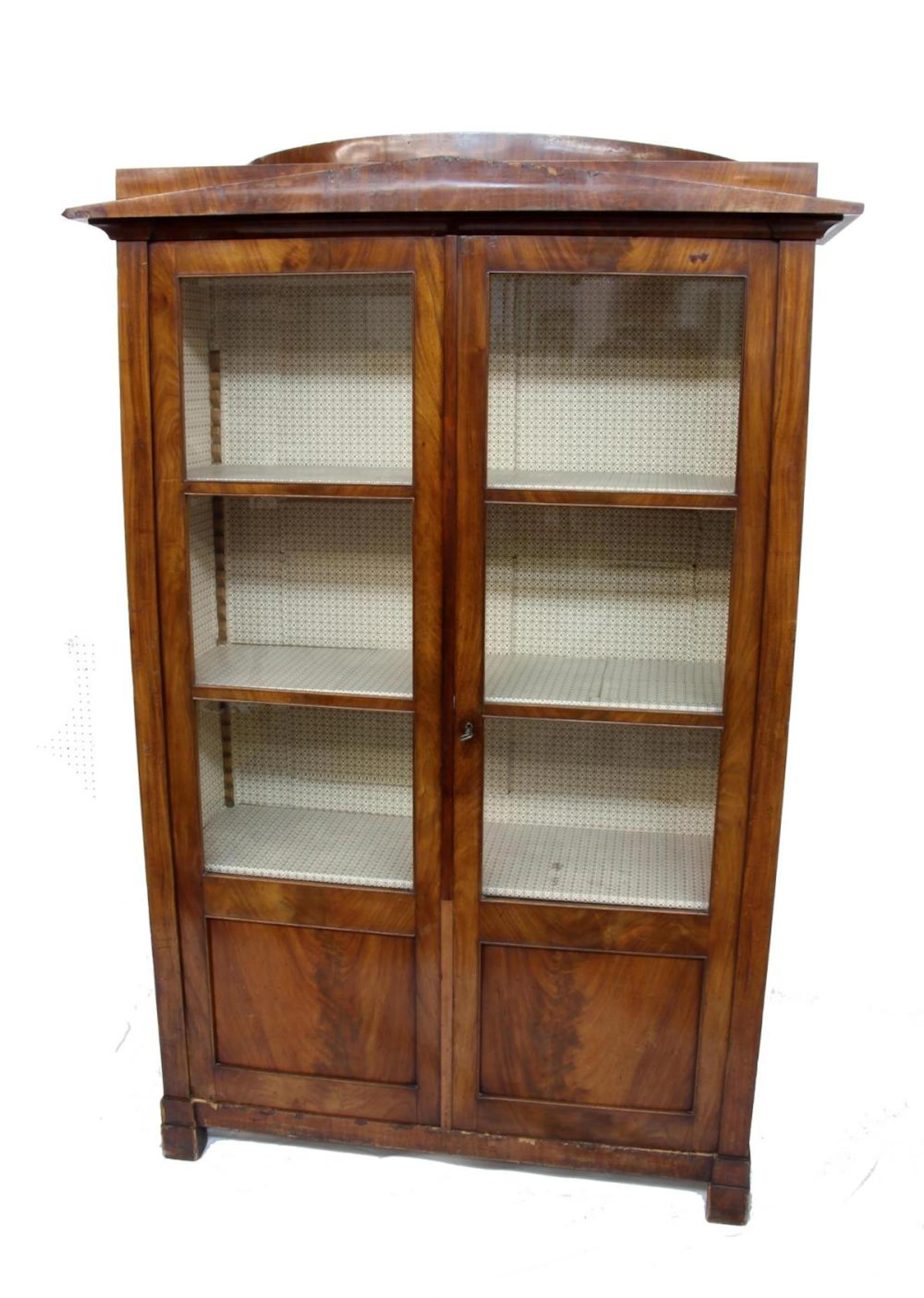 A BIEDERMEIER CABINET German circa 1830 Walnut