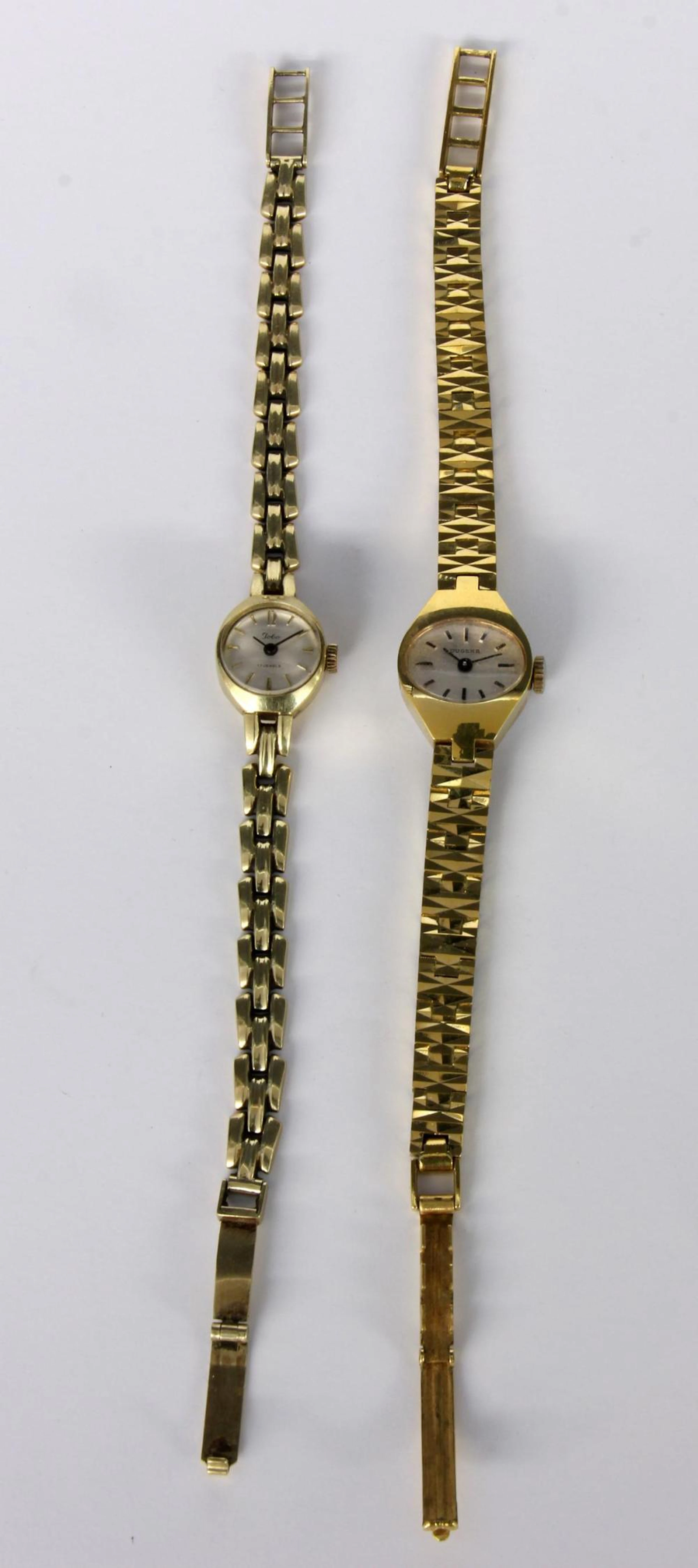 A GOLD ''TOBA'' LADIES WRISTWATCH 585/000 yellow