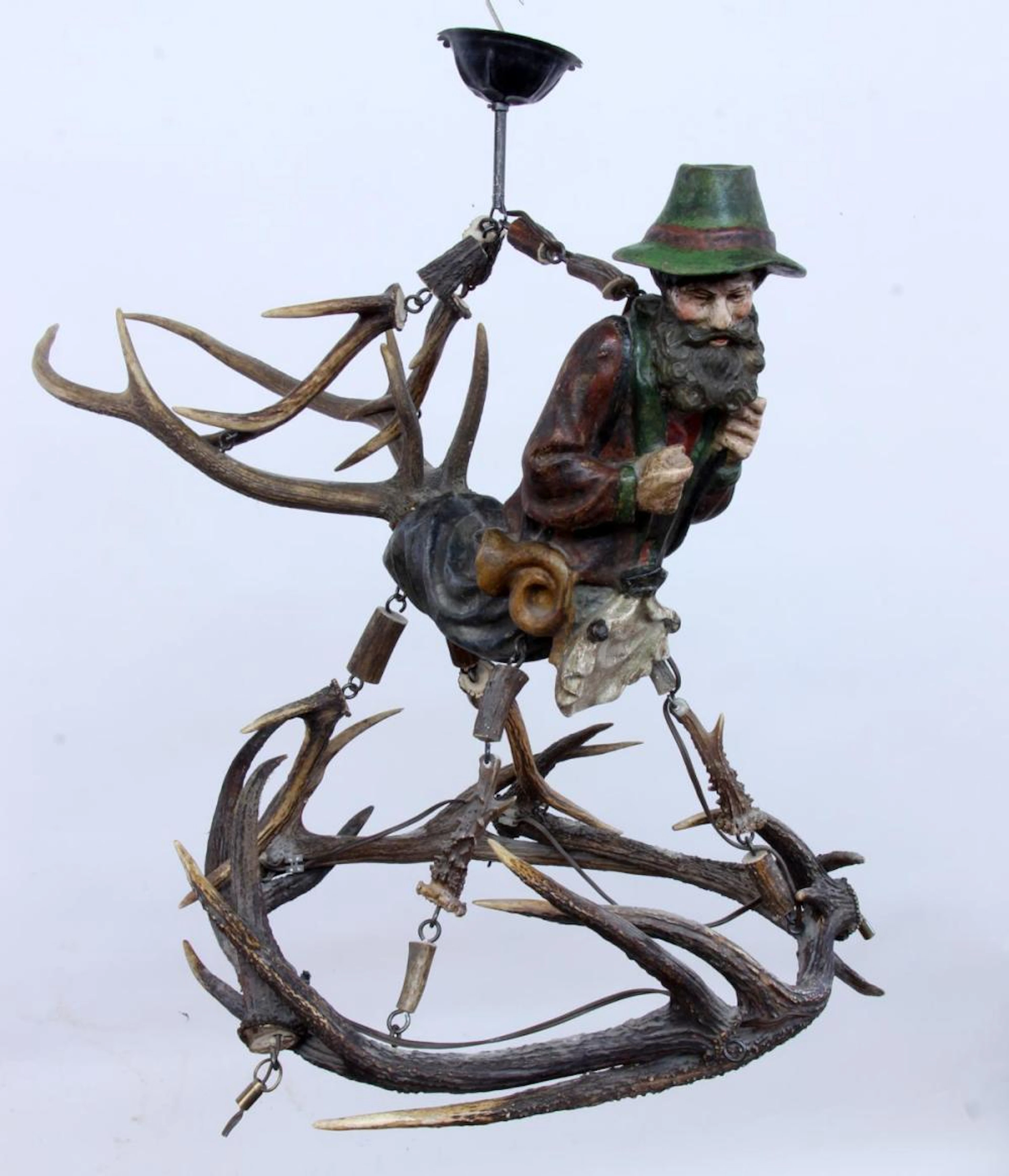 A LUSTERMANNCHEN CHANDELIER 19th century