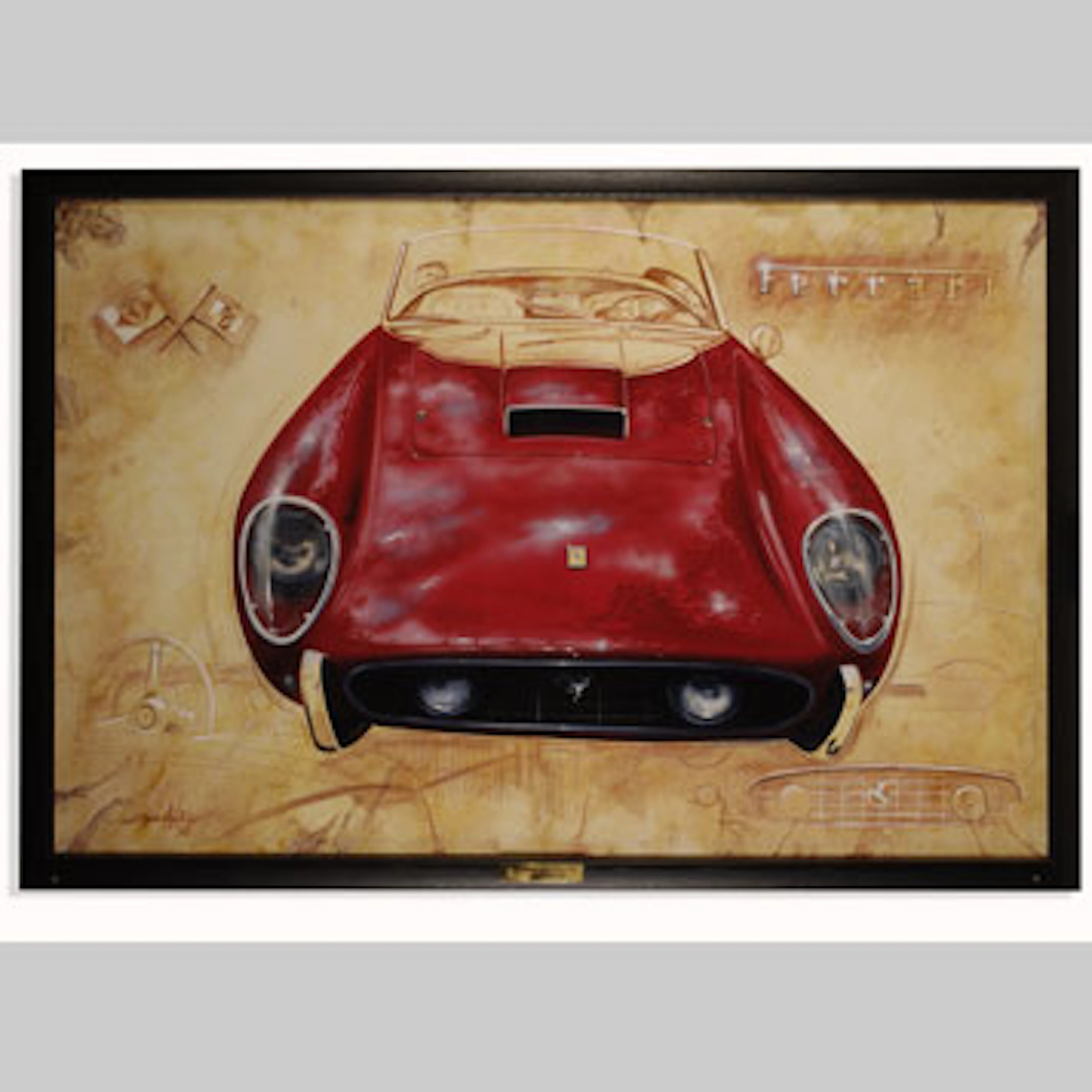 FRAMED FERRARI PAINTING