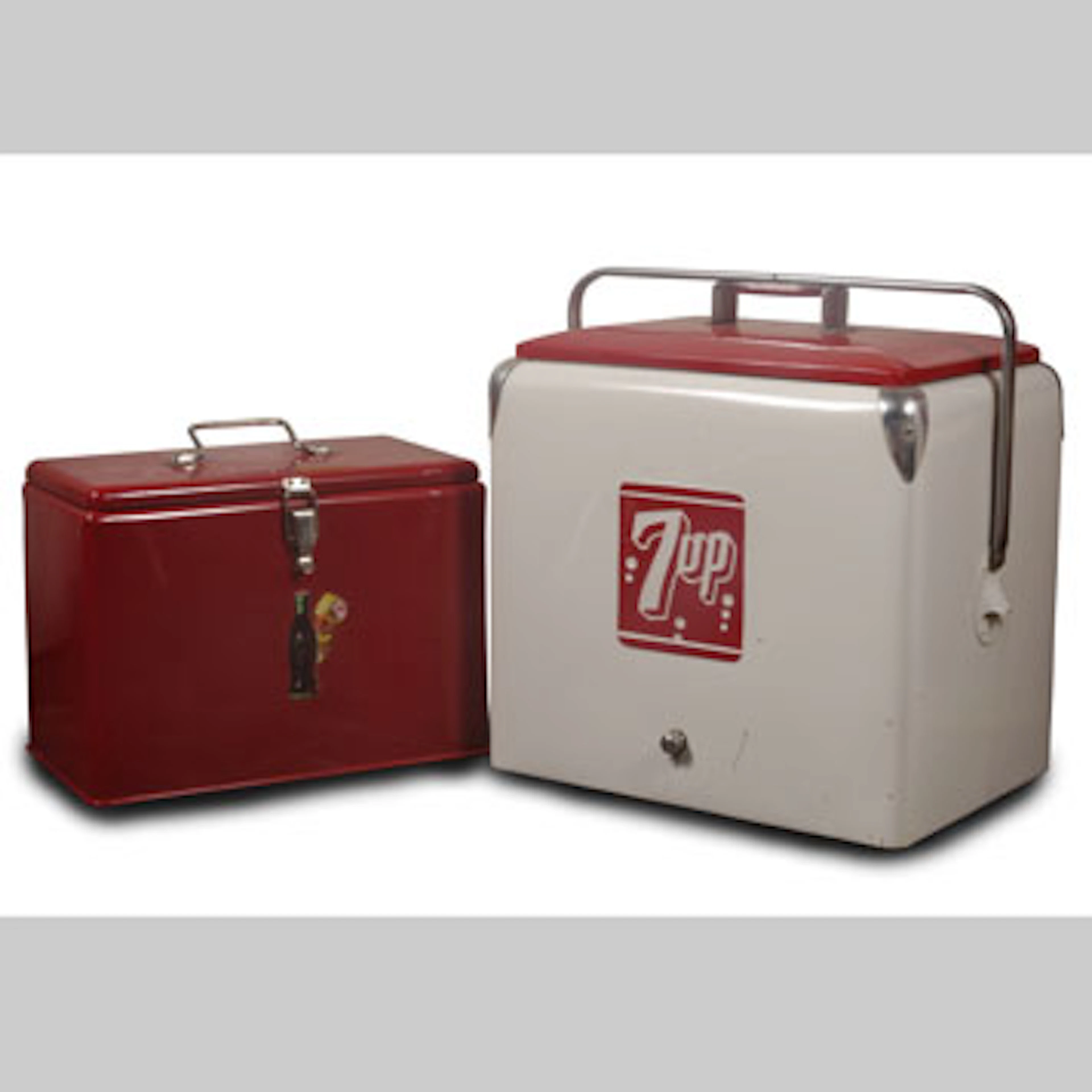 COCA-COLA AND 7UP COOLERS