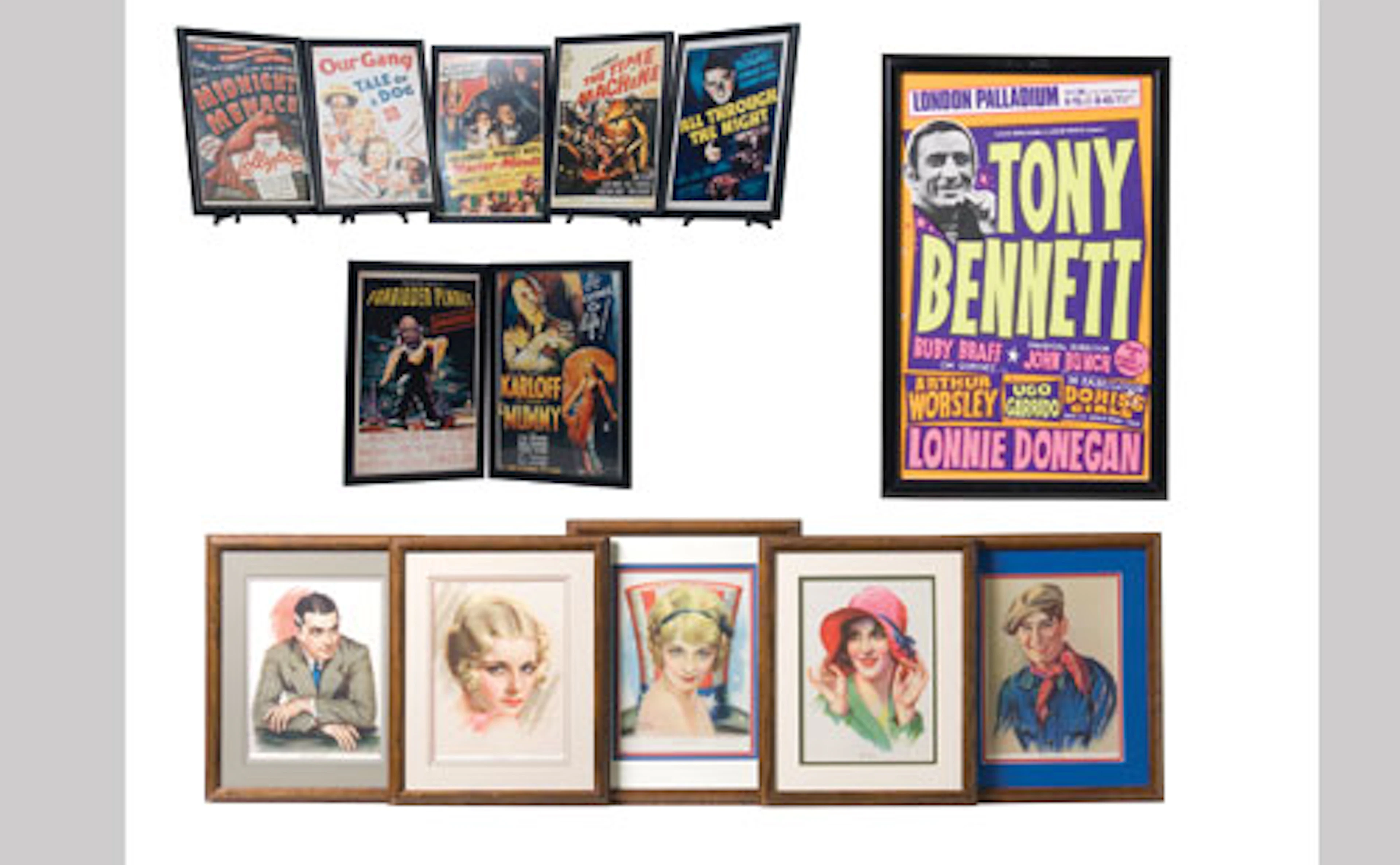 Reproduction Movie and Concert Posters, Celebrity Illustrations