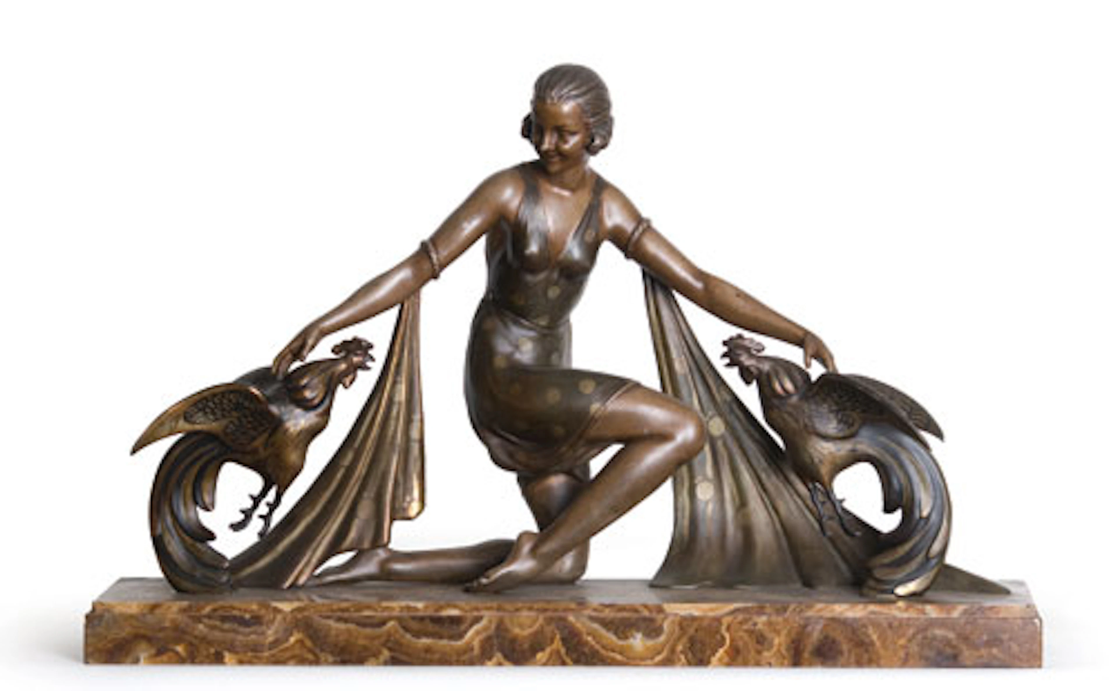 French Art Deco Figural Group