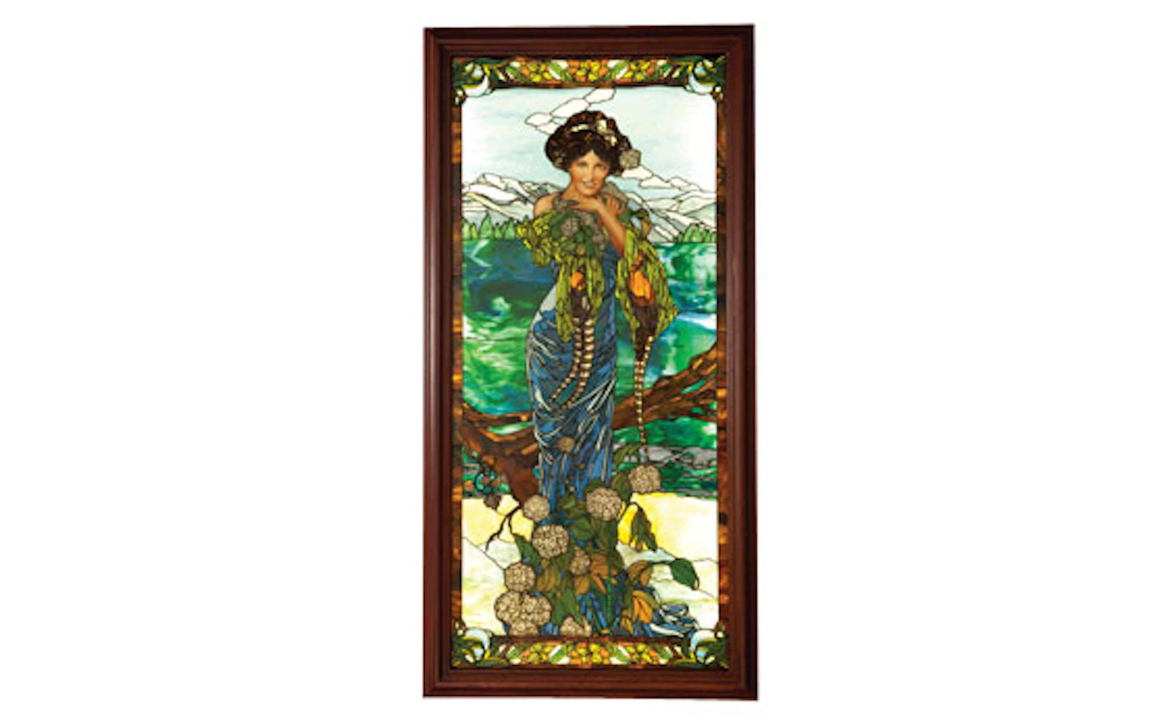 "The Seasons" Fine Leaded Stained Glass Panel by Mark Bogenrief