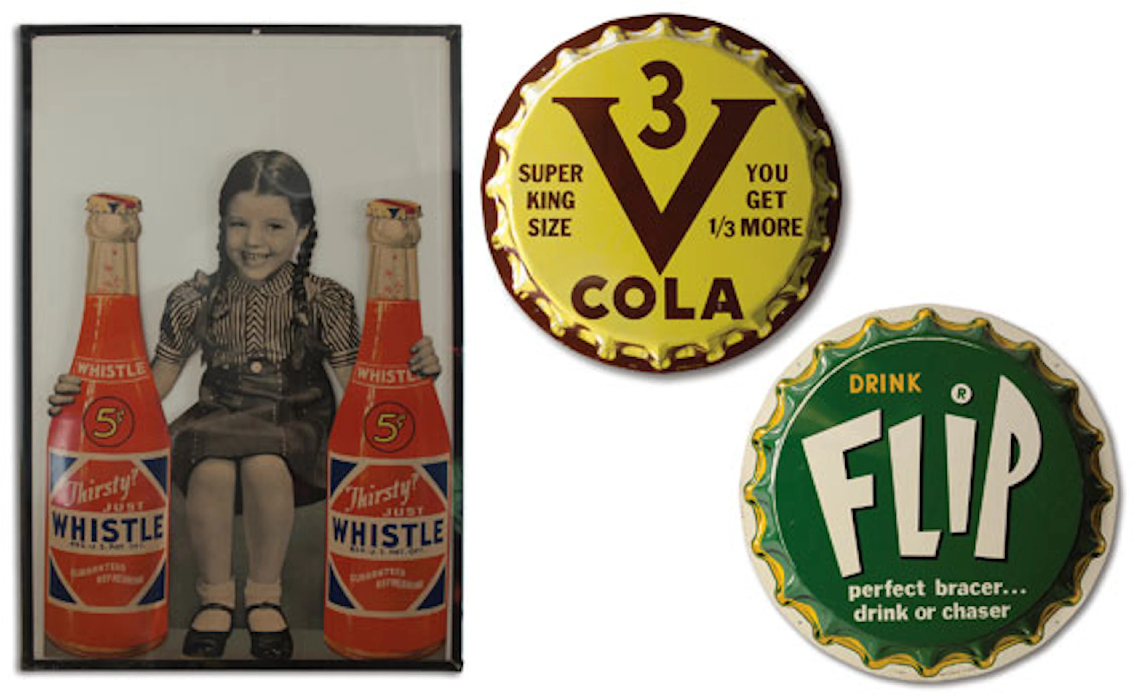 Three Soda Signs