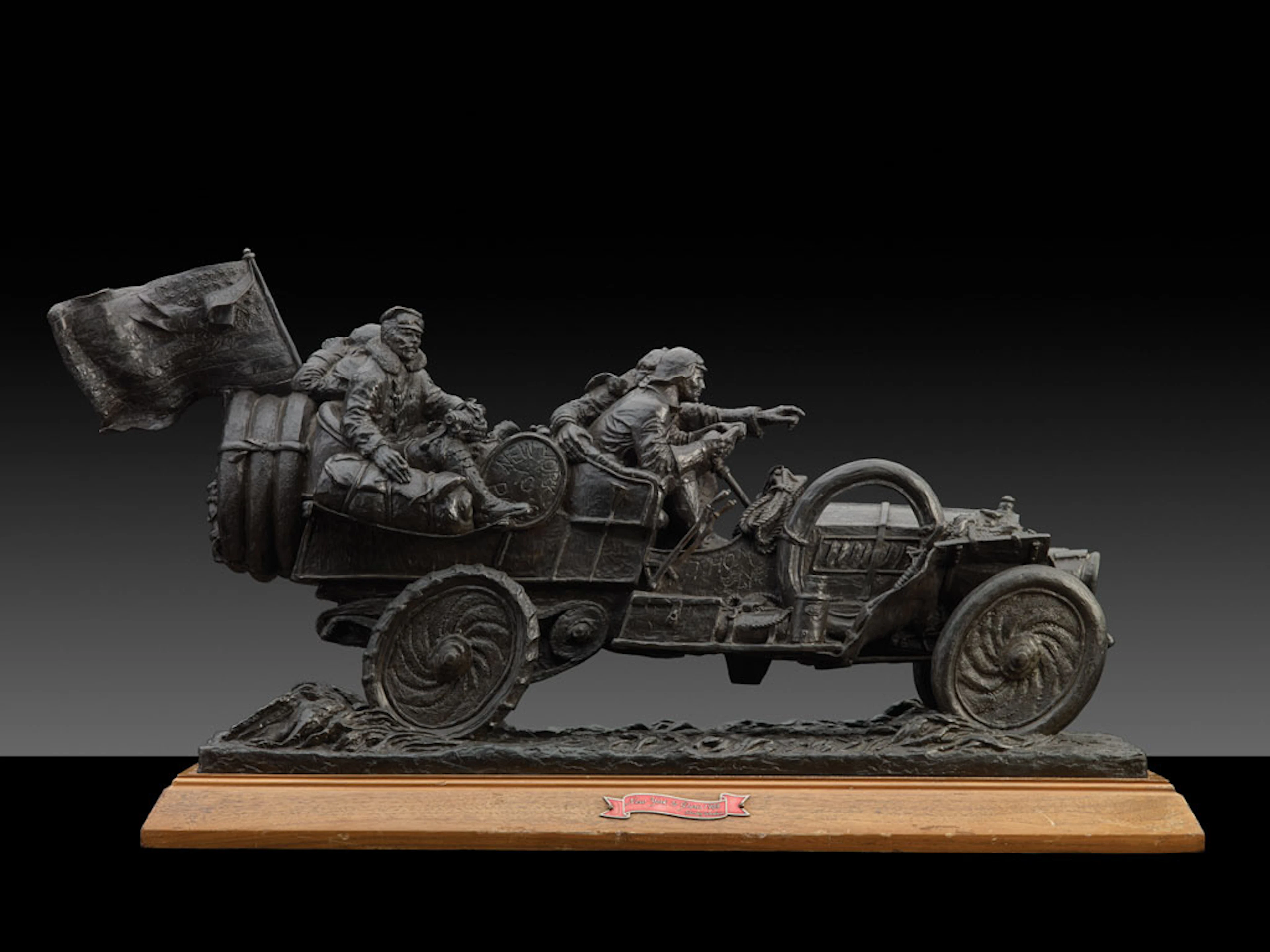 "New York to Paris" bronze sculpture by Stanley Wanlass, 1982