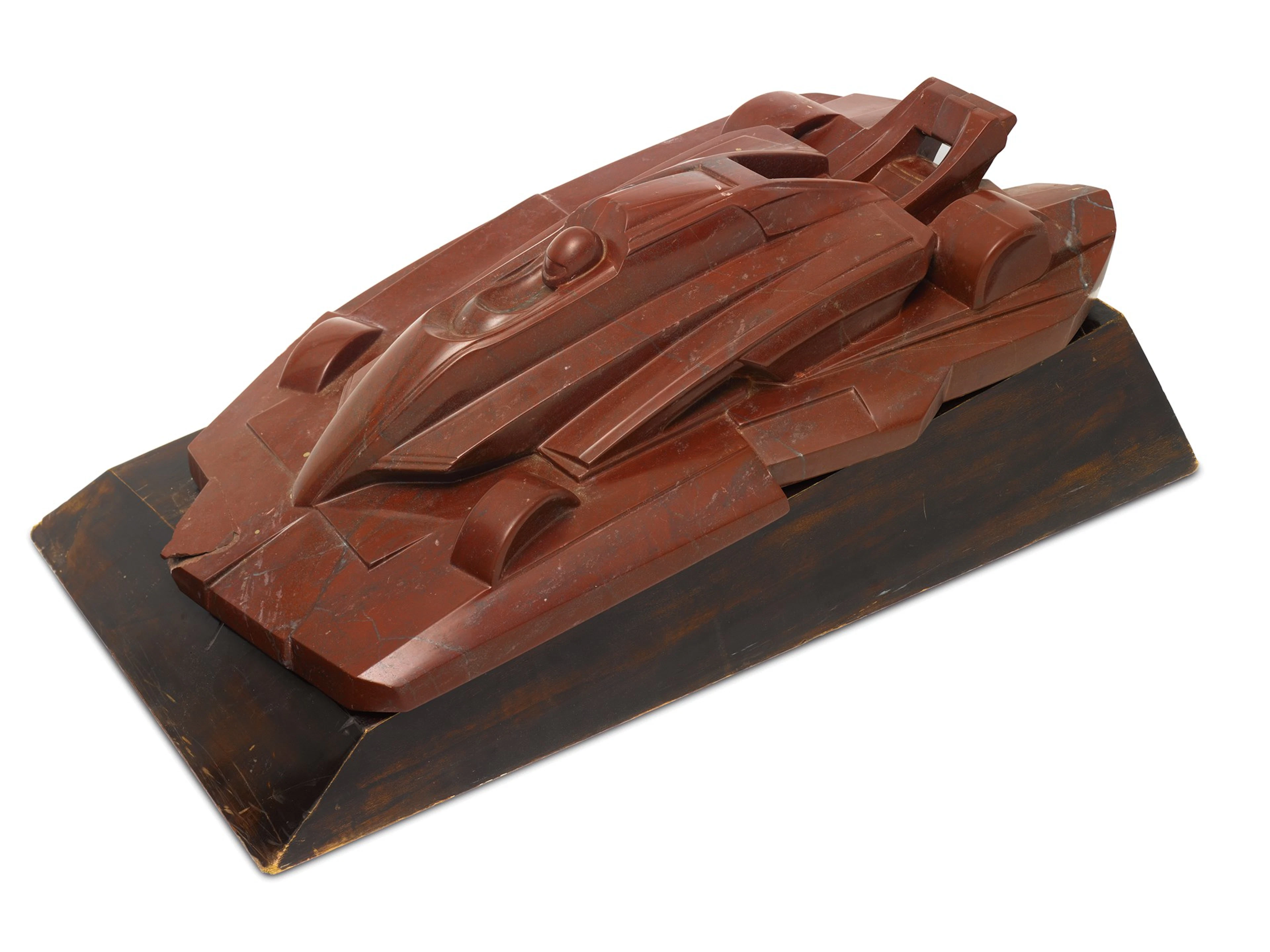 Formula One Marble Sculpture by Vincenzo Tabacco, 1987