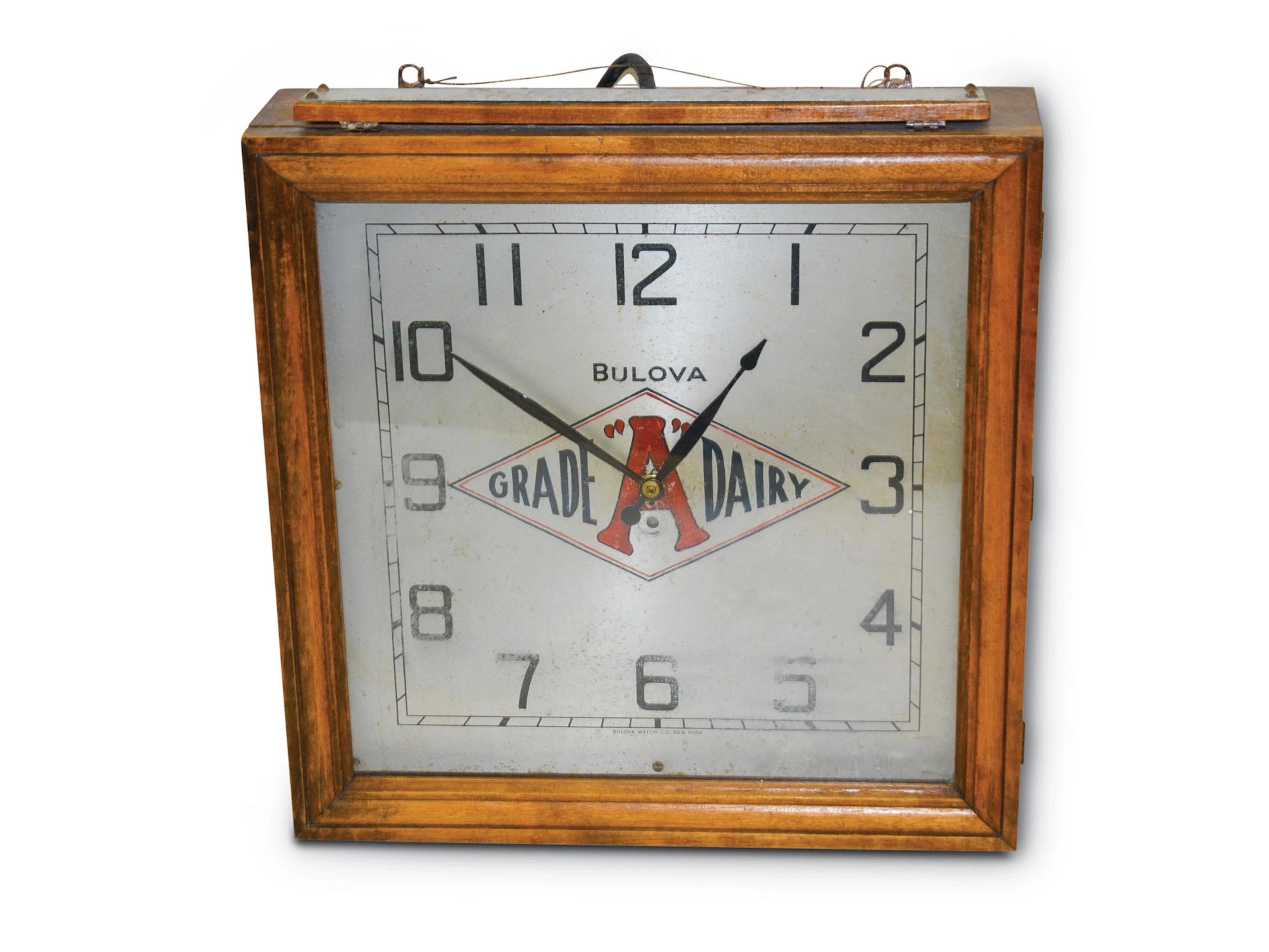 Grade "A" Dairy Bulova Electric Clock