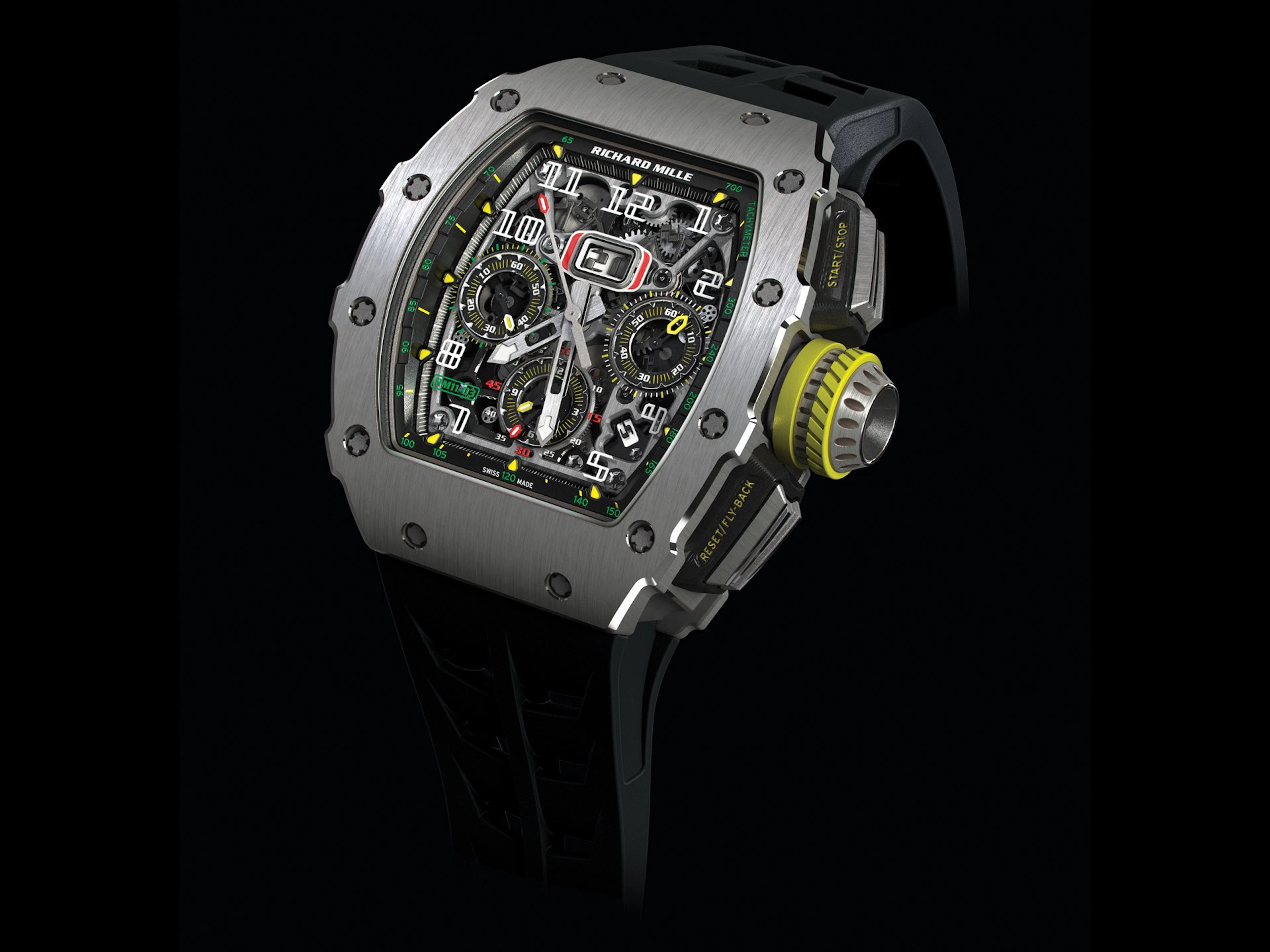Richard Mille RM11-03 Ti Titanium Skeletonized Automatic Flyback Chronograph