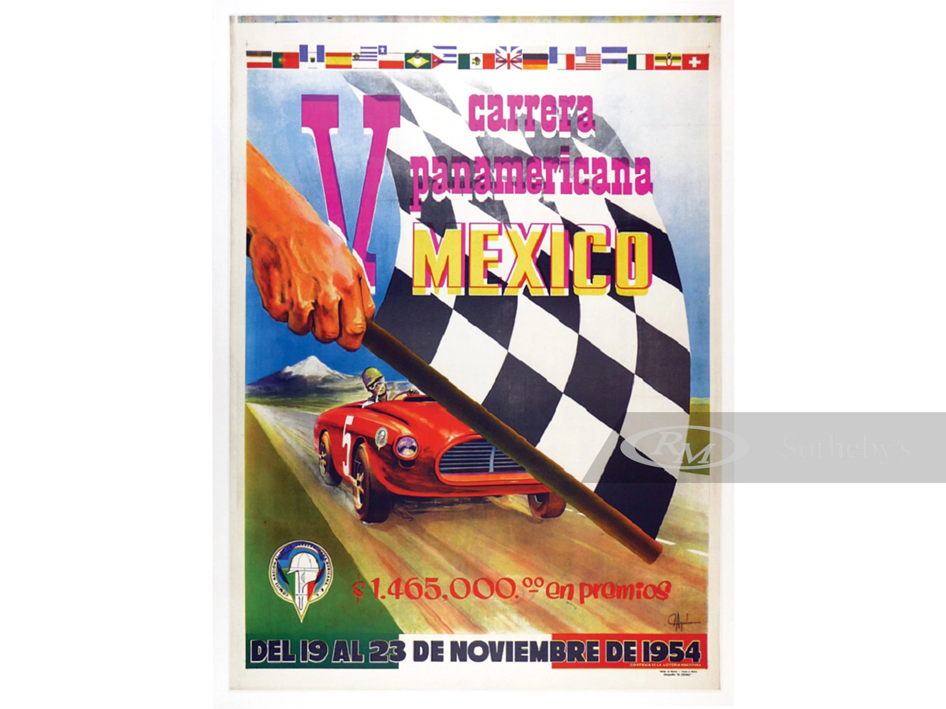 V Carrera Panamericana, Mexico, 'Make Ready' Poster, 1954