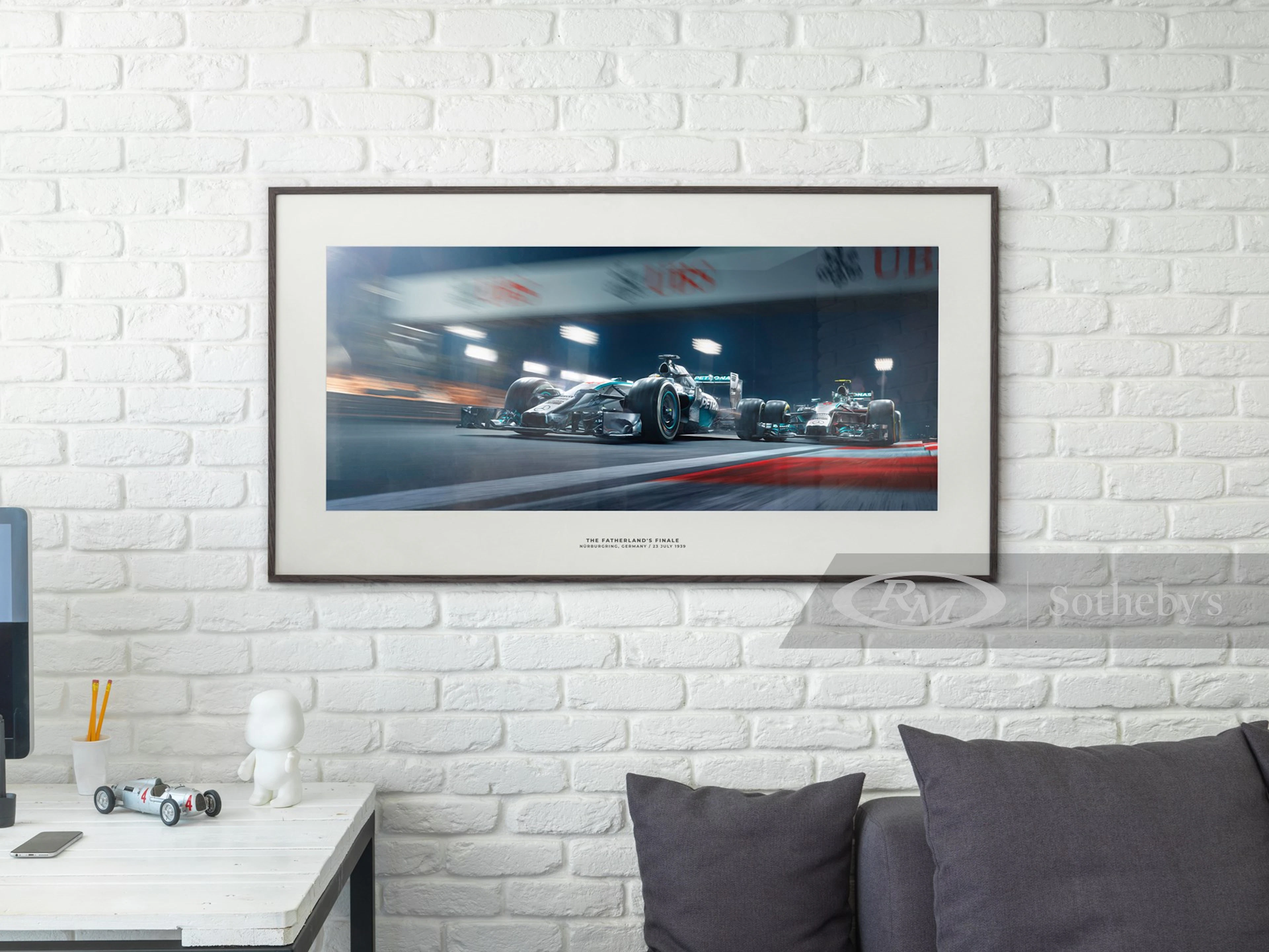 "Duel in the Desert" by Automobilist, Signed by Lewis Hamilton