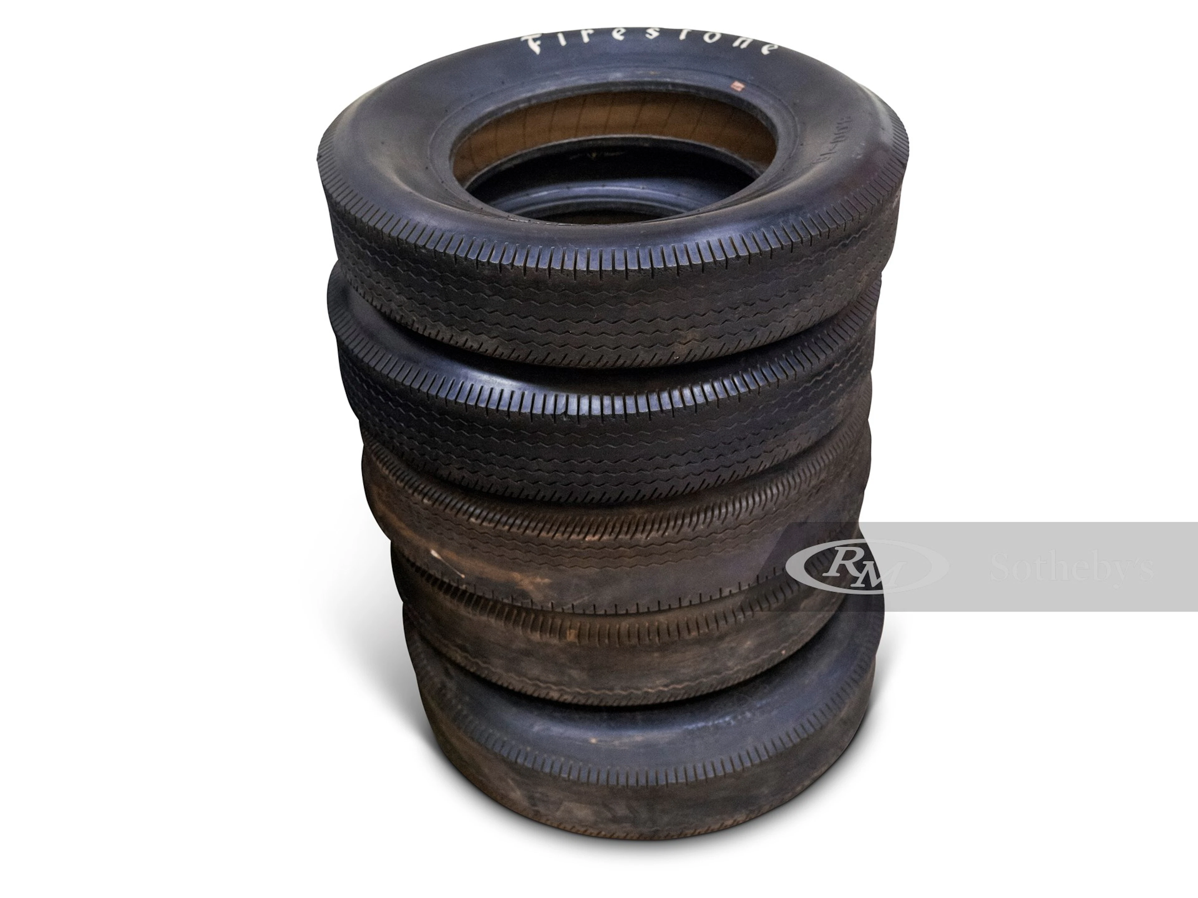Five Firestone Indianapolis 8:00 × 18 in. Racing Tires