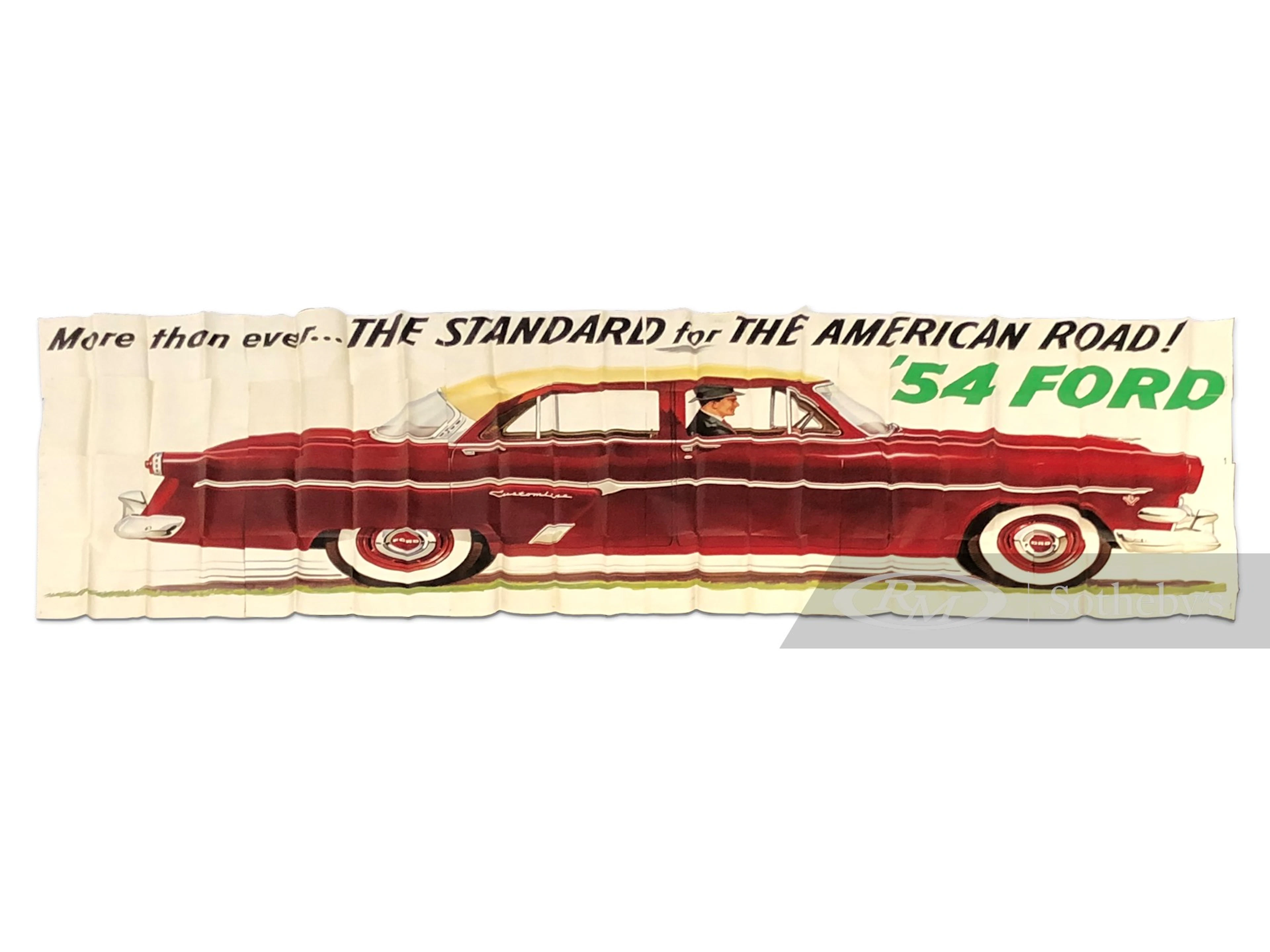"More than ever…The Standard for The American Road! ’54 Ford" Billboard Poster