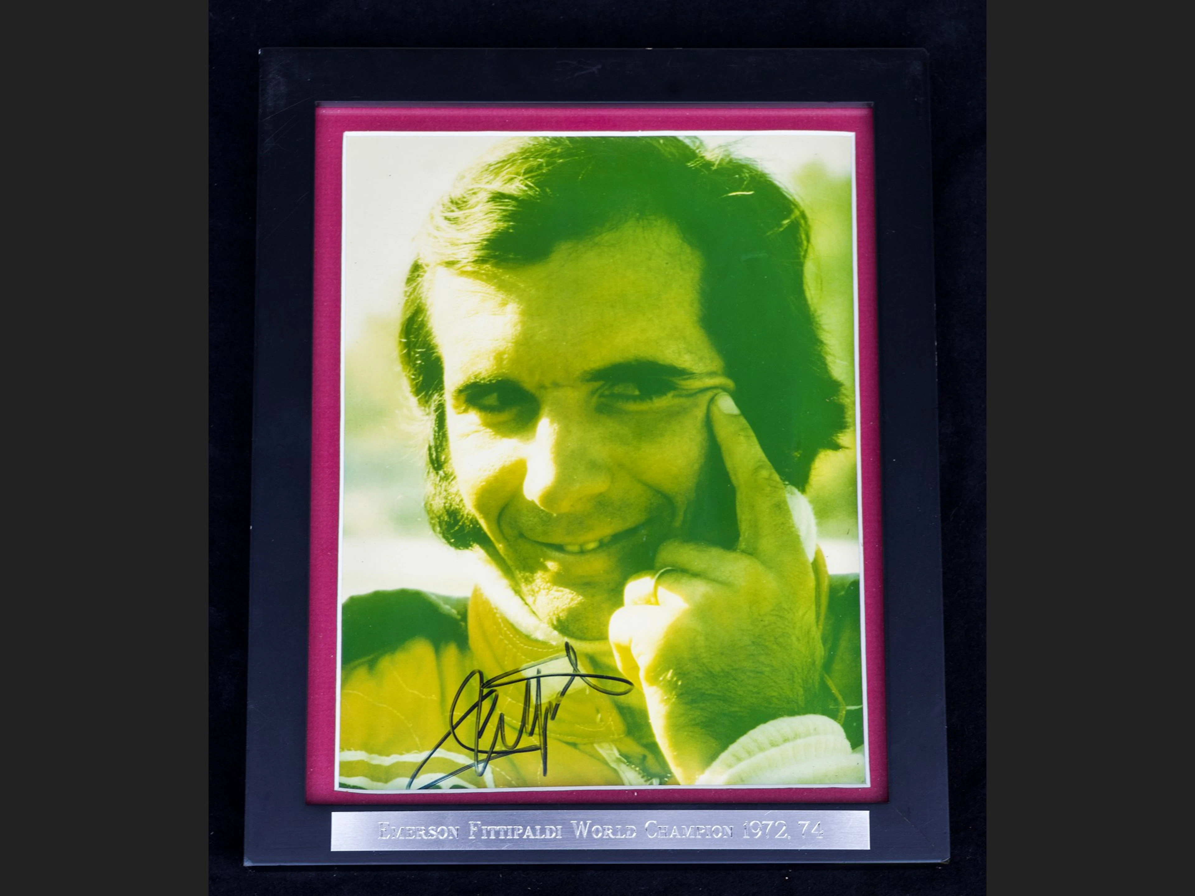 Emerson Fittipaldi Signed Photograph